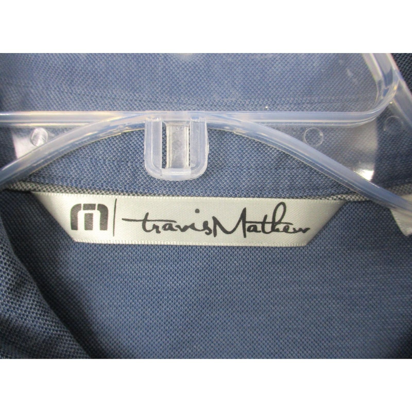 TravisMathew TravisMathew Polo Shirt Mens M Blue Pima Cotton Blend Golf Performance Short Sleeve Solid Shirt Size US M / EU 48-50 / 2 - 3 Thumbnail