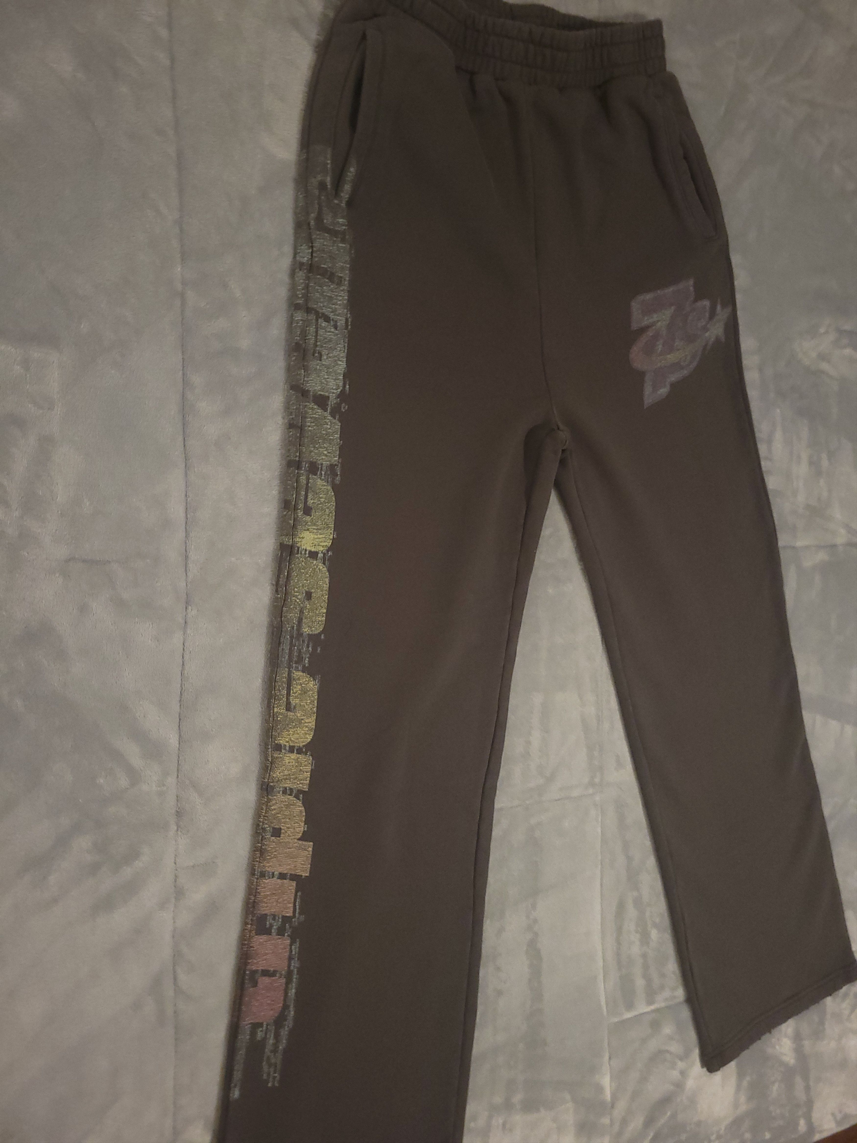 TRIPLE SEVENS Triple Sevens - Black Wide Leg Sweatpants- Men's Med -BNWT Size US 31 - 8 Thumbnail