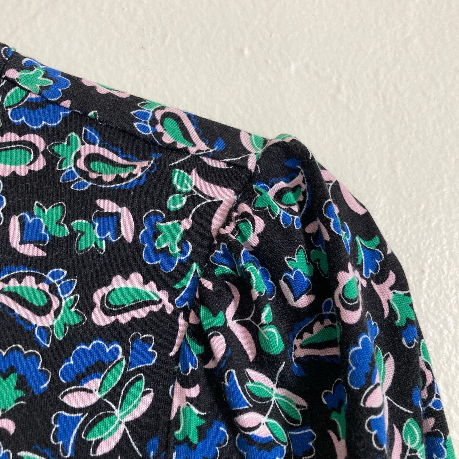Boden Boden Cotton Blue Floral Paisley Button Front Tiered Dress Size M / US 6-8 / IT 42-44 - 7 Thumbnail