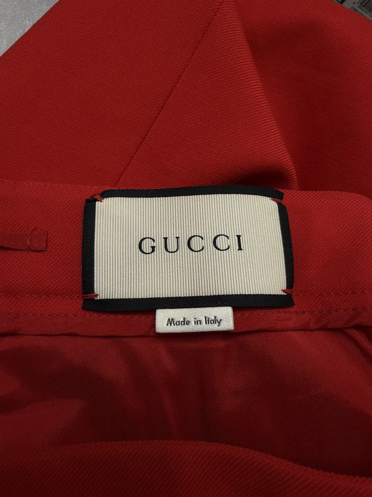 Gucci Gucci wide-leg ankle-cropped trousers with tiger embroidery Size 28" / US 6 / IT 42 - 10 Thumbnail