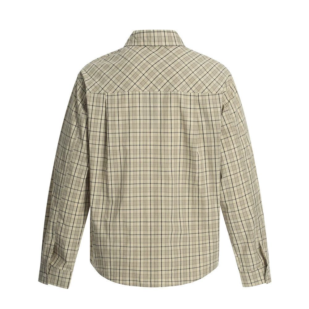 Vintage Men's retro graffiti loose plaid long-sleeved shirt Size US M / EU 48-50 / 2 - 2 Thumbnail
