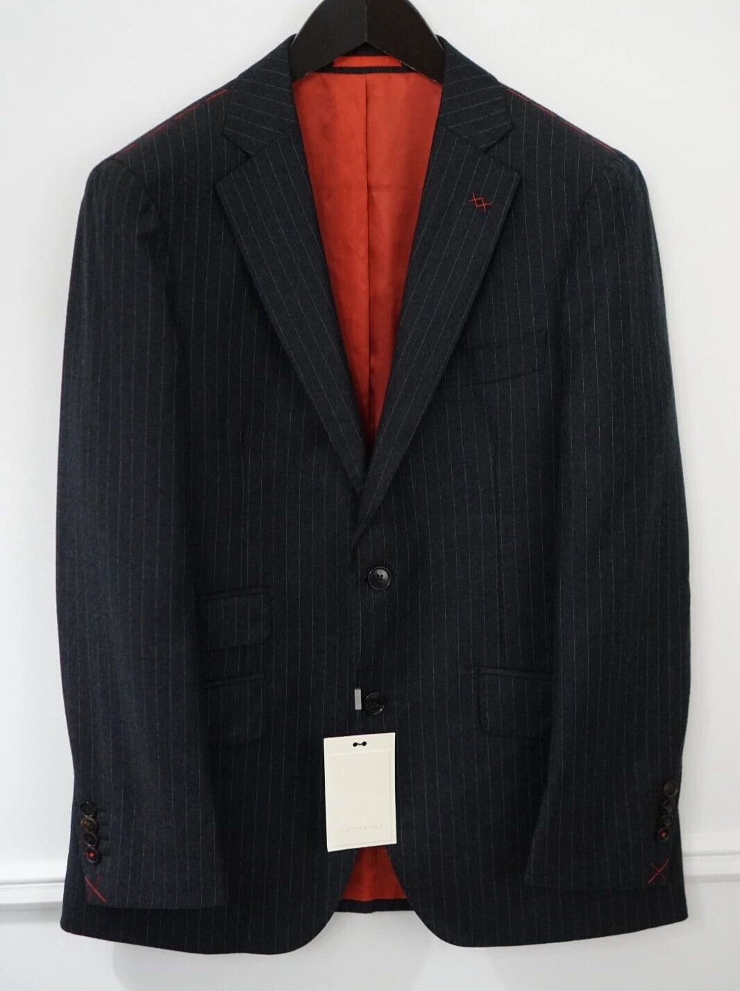 Suitsupply Men Suitsupply Blazer Sienna Ticket Pockett Flannel US38S Size 38S - 1 Thumbnail