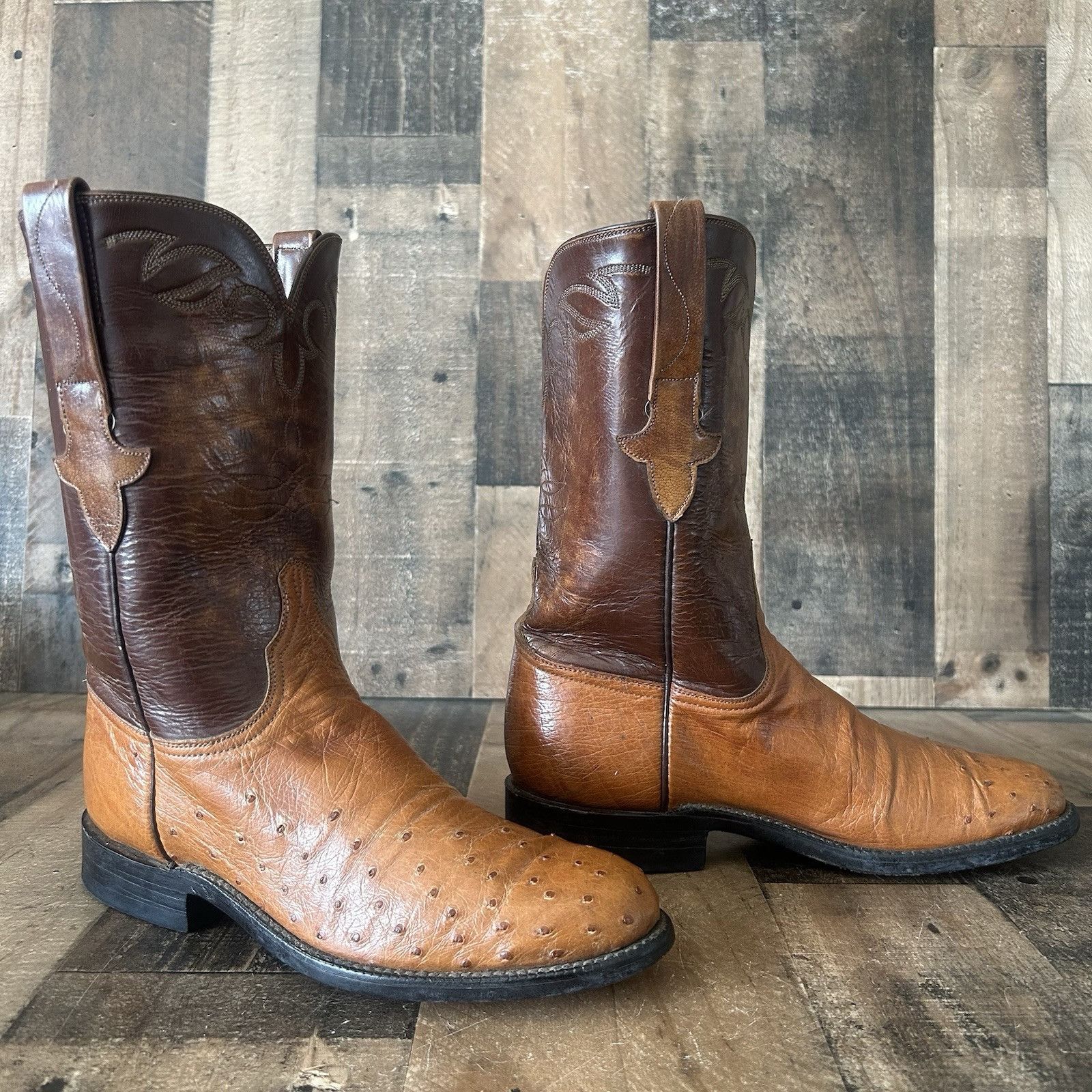 Lucchese Lucchese Classics L8348 Ostrich Cowboy Boots Mens 6.5 D Size US 6.5 / EU 39-40 - 7 Thumbnail