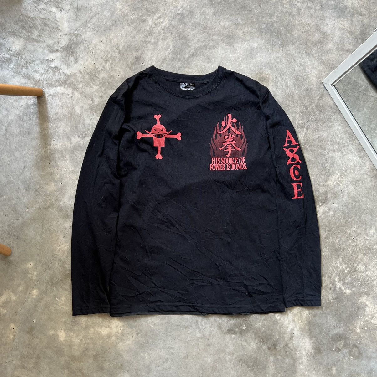 Anime Legend of One Piece His Source of Power is Bonds ACE shirt Size US M / EU 48-50 / 2 - 2 Thumbnail