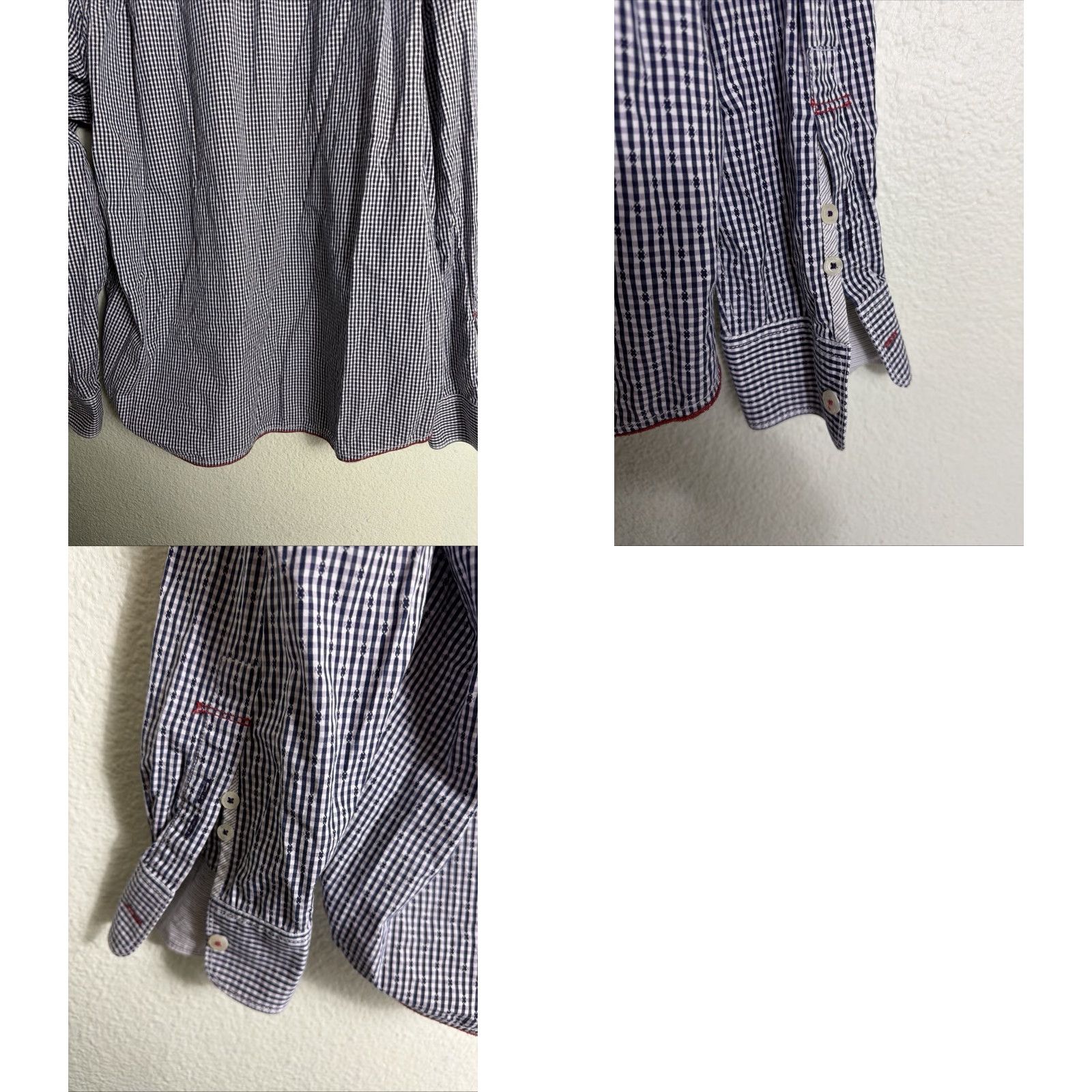 Tommy Bahama Tommy Bahama Button-Up Shirt XL Mens Striped Blue Gray Flip Cuff Size US XL / EU 56 / 4 - 10 Thumbnail