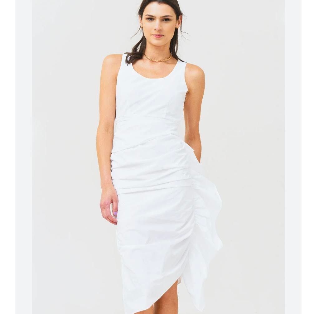 RHODE RHODE ELSIE DRESS WHITE size 2 100% cotton Size XS / US 0-2 / IT 36-38 - 1 Thumbnail