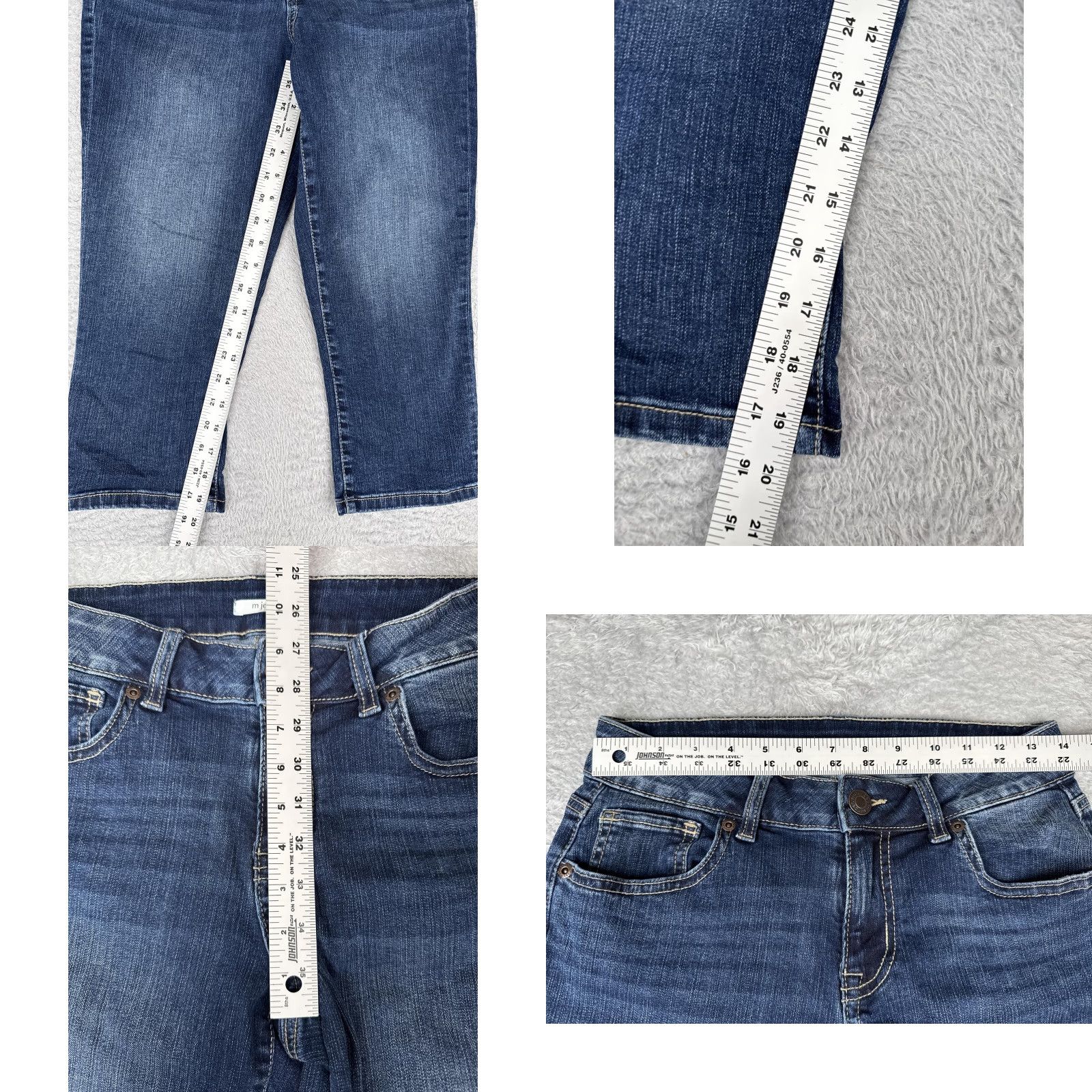Vintage M Jeans by Maurice's Capri Pants Womens 8 Blue Denim Cropped Stretch Size 30" / US 8 / IT 44 - 8 Thumbnail