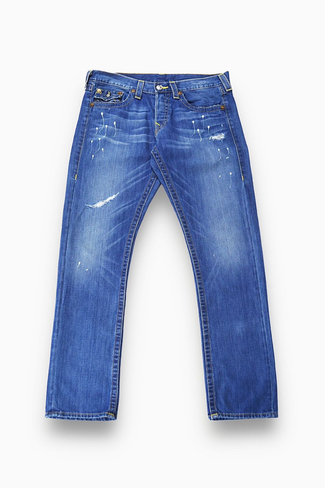 True Religion Y2k True Religion USA Straight Baggy Fit Painted Denim Size US 30 / EU 46 - 5 Thumbnail