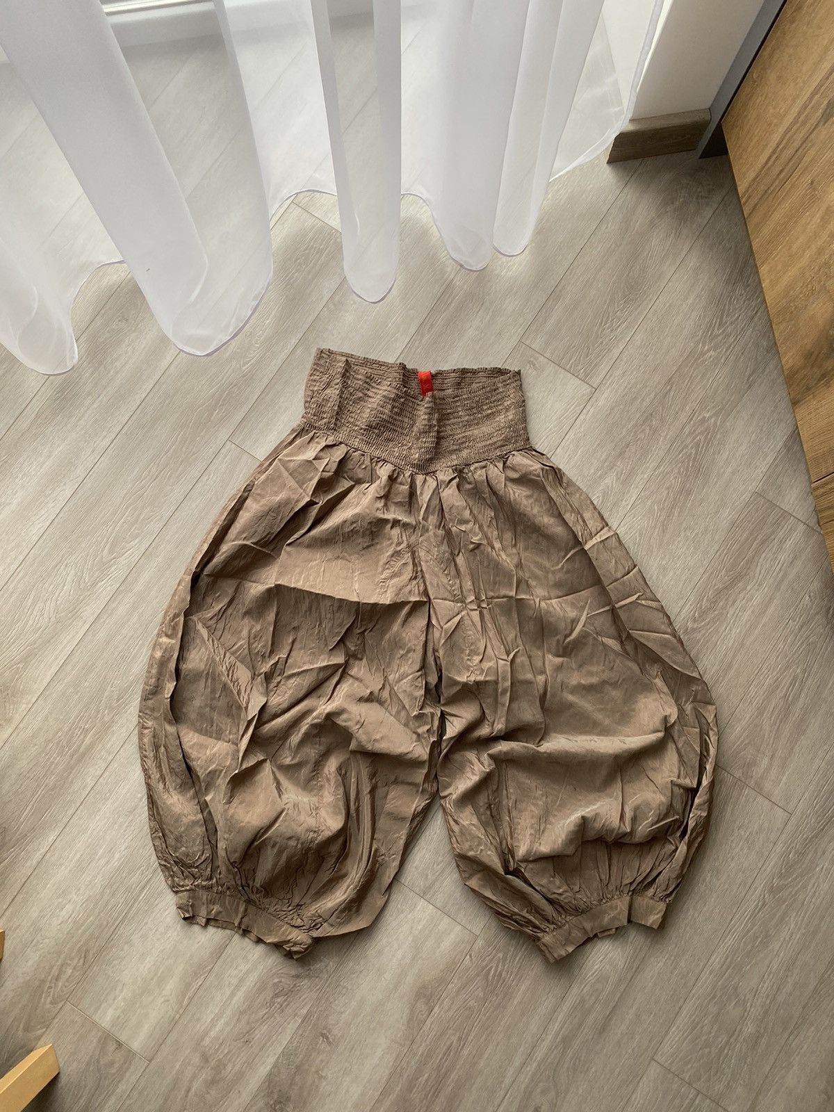 image of Archival Clothing x If Six Was Nine Ewa I Walla Oversized Wide Leg Trousers One Size in Brown, Wome