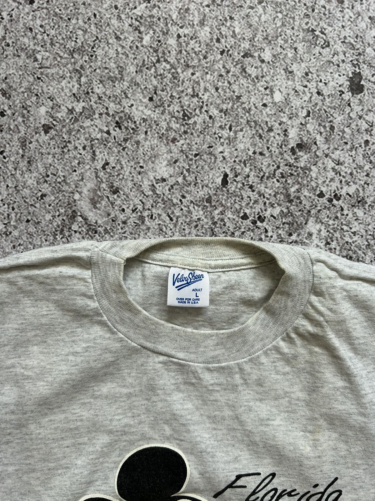Disney × Mickey Mouse × Vintage Vintage 1990 WALT DISNEY MICKEY MOUSE FLORIDA TEE HYPE Y2K Size US L / EU 52-54 / 3 - 5 Thumbnail