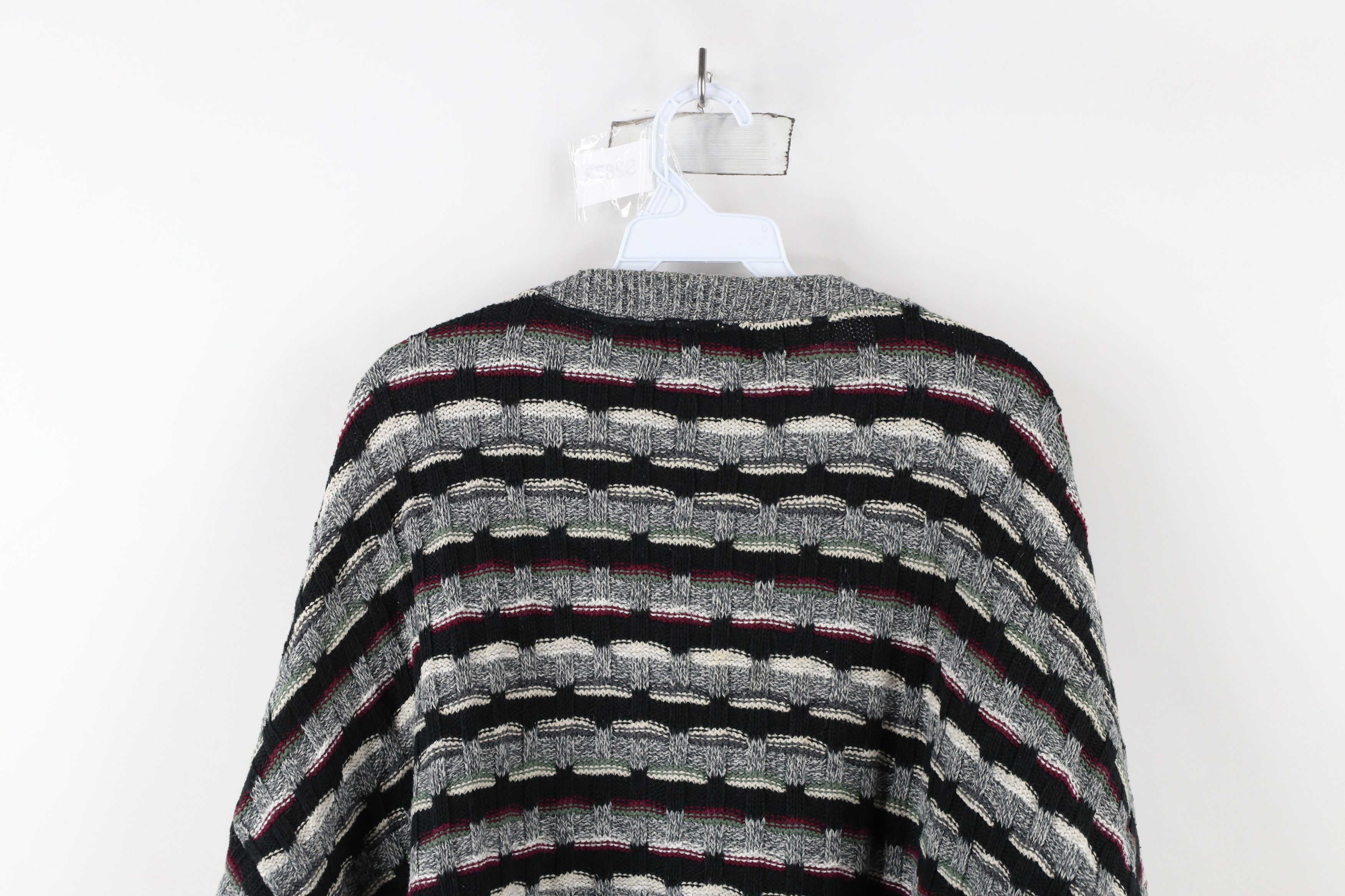 Vintage Vintage 90s Streetwear Ribbed Knit Sweater Cotton USA Size US XL / EU 56 / 4 - 6 Thumbnail