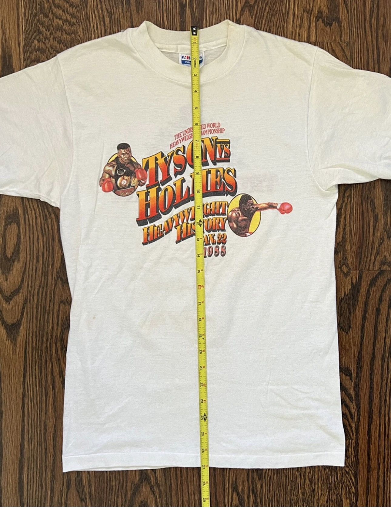 Hanes Vtg 80s MIKE TYSON LARRY HOLMES Shirt Trump Plaza Don King M Size US M / EU 48-50 / 2 - 14 Thumbnail