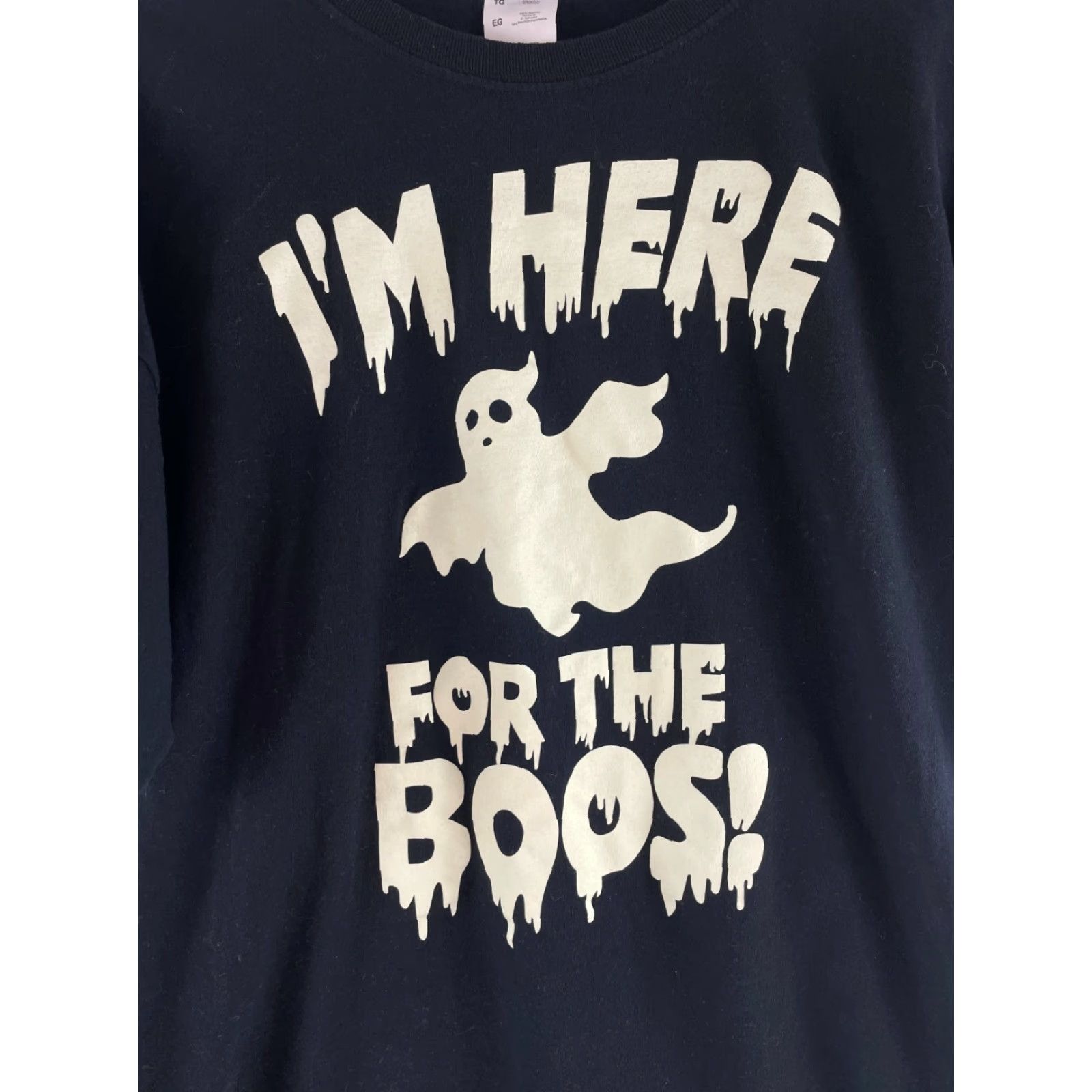 Fruit Of The Loom Fruit of the Loom Shirt XL Black Short Sleeve "For the Boos!" Halloween Size US XL / EU 56 / 4 - 2 Thumbnail
