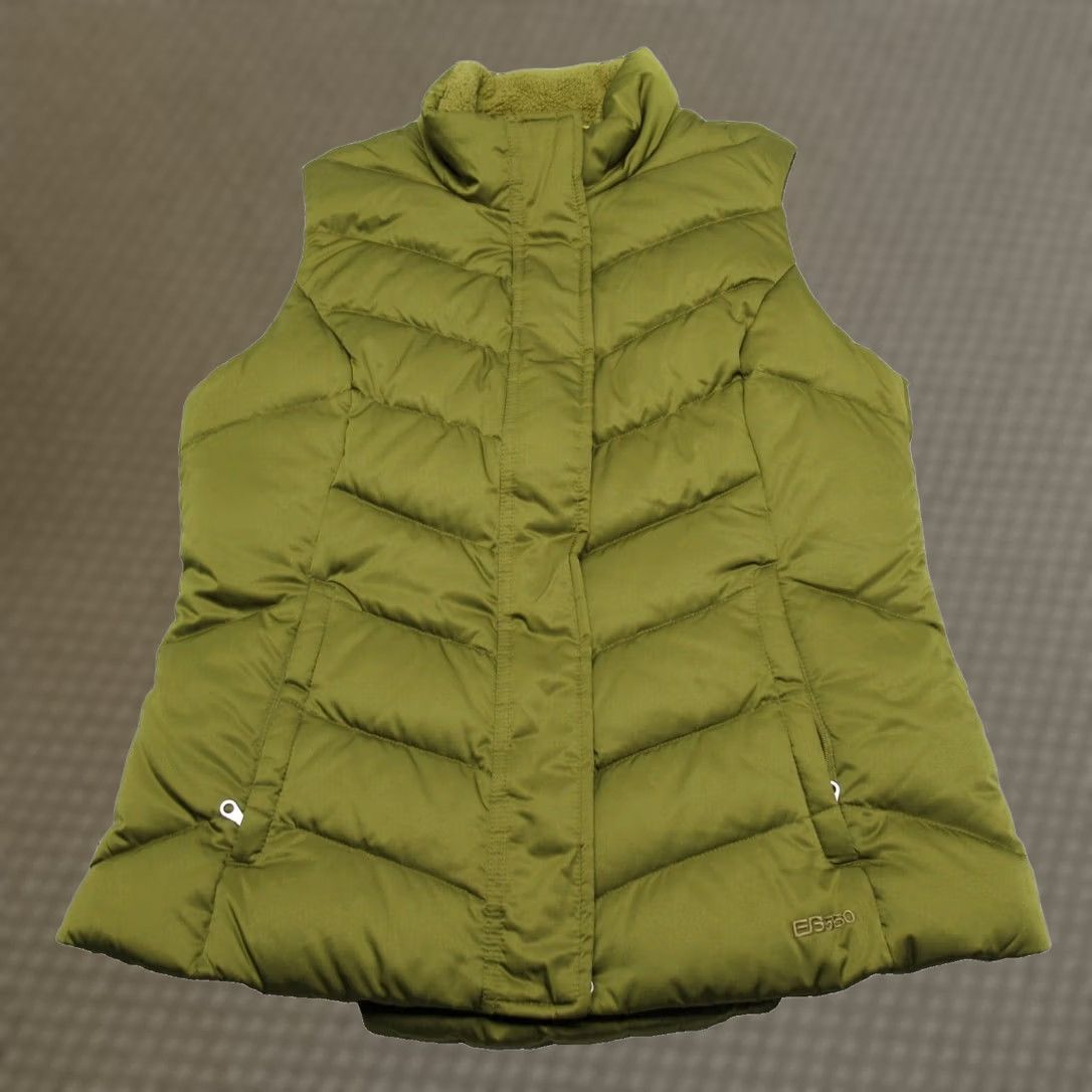 Eddie Bauer Eddie Bauer Womens Medium Green Goose Down Vest - Outdoor Vests Size M / US 6-8 / IT 42-44 - 1 Thumbnail