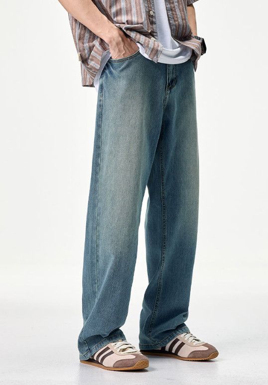 Japanese Brand Men's Clanfit Straight Leg Stretch Retro Jeans Size US 32 / EU 48 - 2 Thumbnail
