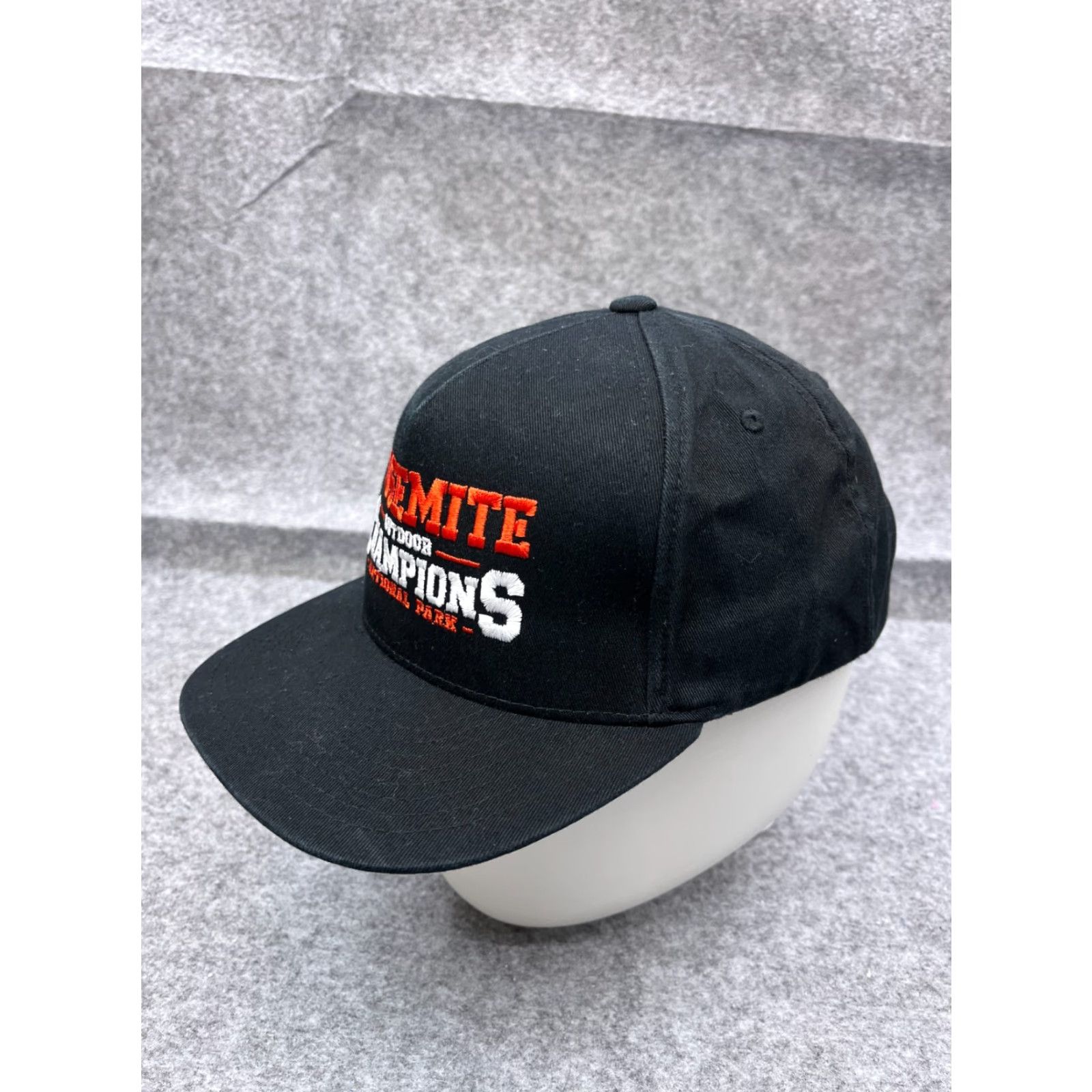 Vintage Yupoong Yosemite Outdoor Hat Cap Snap Back Adult One Size Black - Baseball Cap, Twill, Adjustable, Casual Men’s Hat Size US M / EU 48-50 / 2 - 4 Thumbnail