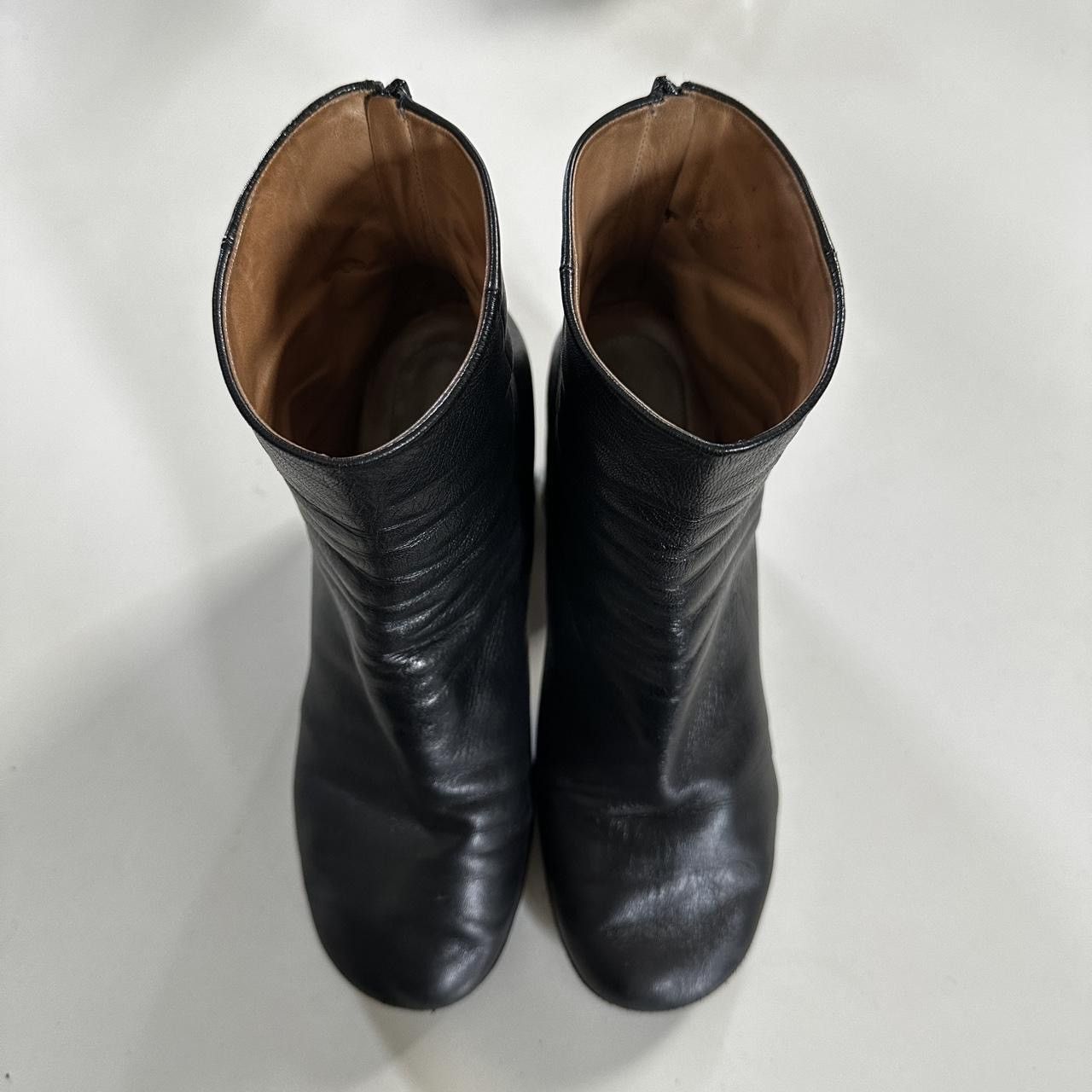 Maison Margiela Maison Martin Margiela Round Toe Leather Boots 'Black' Size US 7.5 / IT 37.5 - 4 Thumbnail