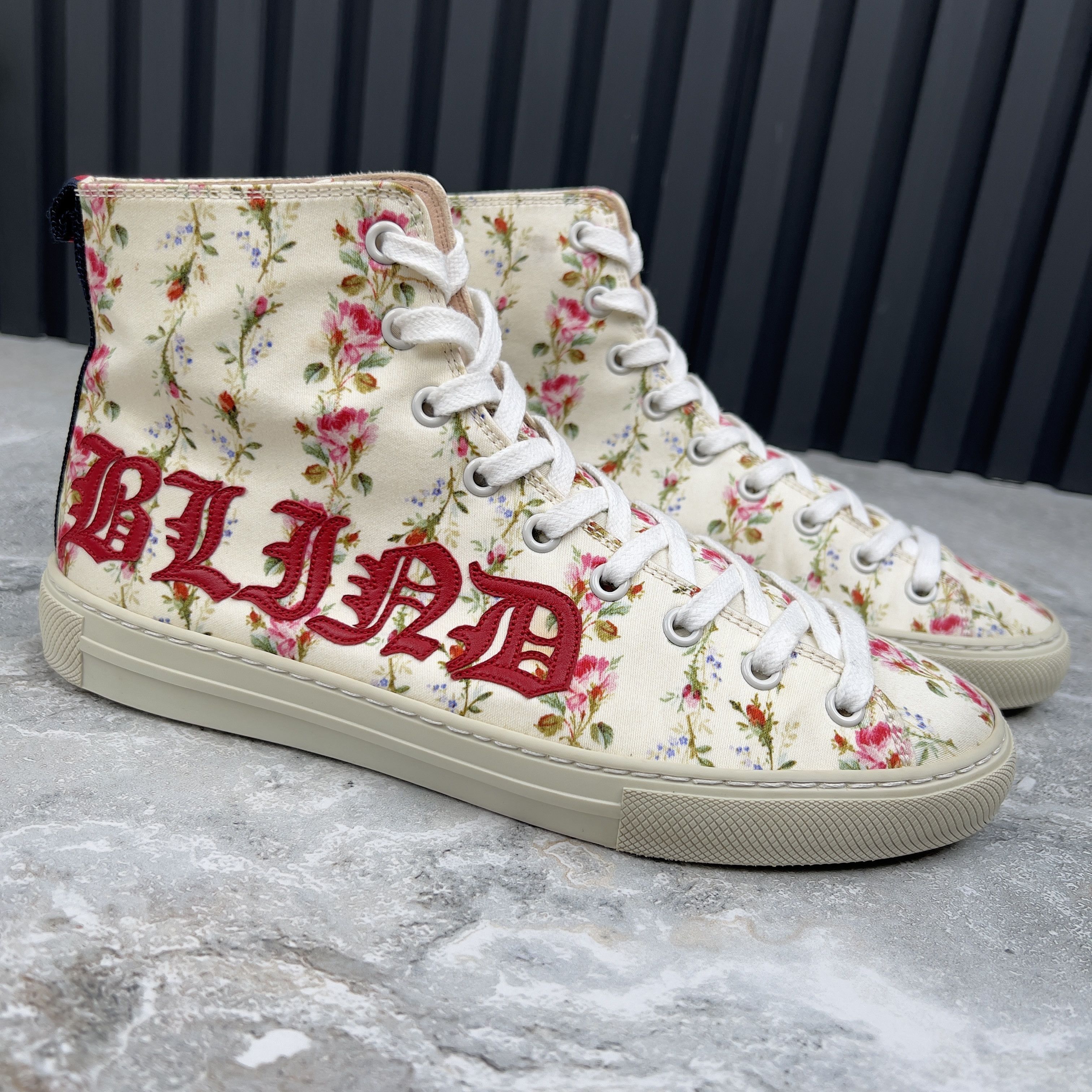 Gucci Major Blind for Love Floral Print Sneakers Fabric 36.5 EUR Size US 6.5 / IT 36.5 - 5 Thumbnail