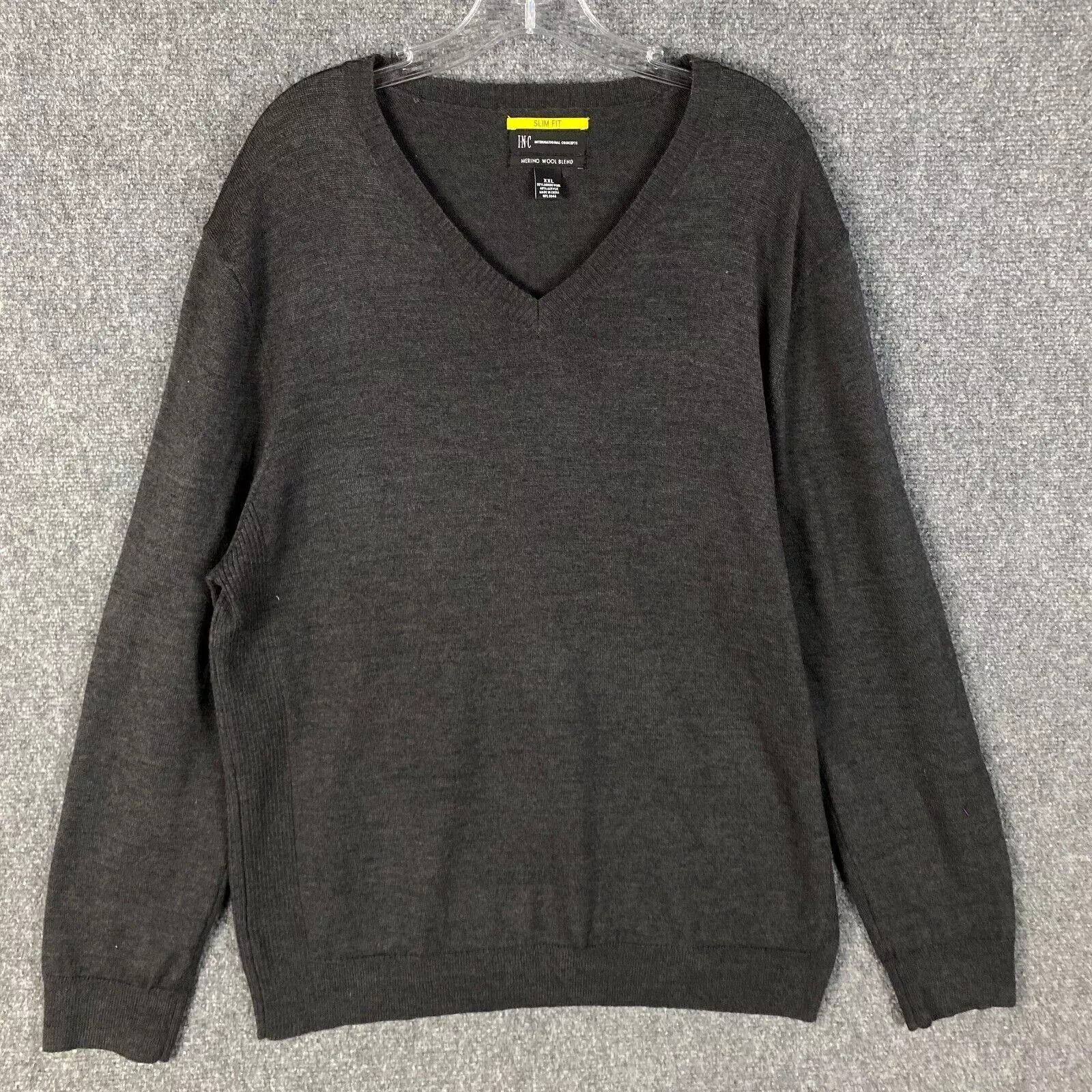Other INC International Concepts Wool Sweater Men XXL Slim Fit Size US XXL / EU 58 / 5 - 1 Thumbnail