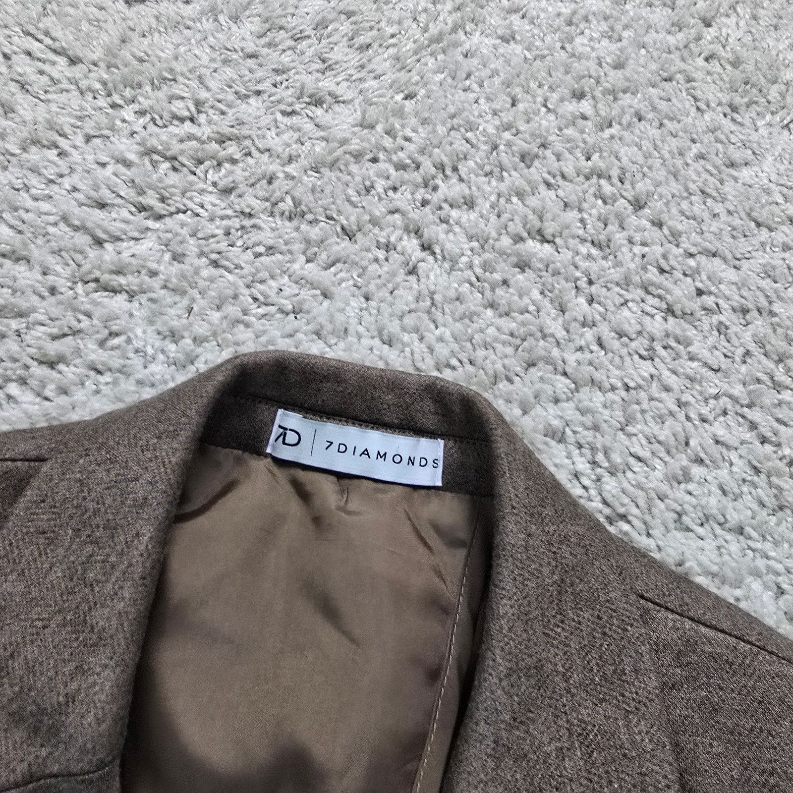 7Diamonds 7 Diamonds Bronson Blazer Wool Rayon Sports Coat Blazer 42 R Size 42R - 6 Thumbnail
