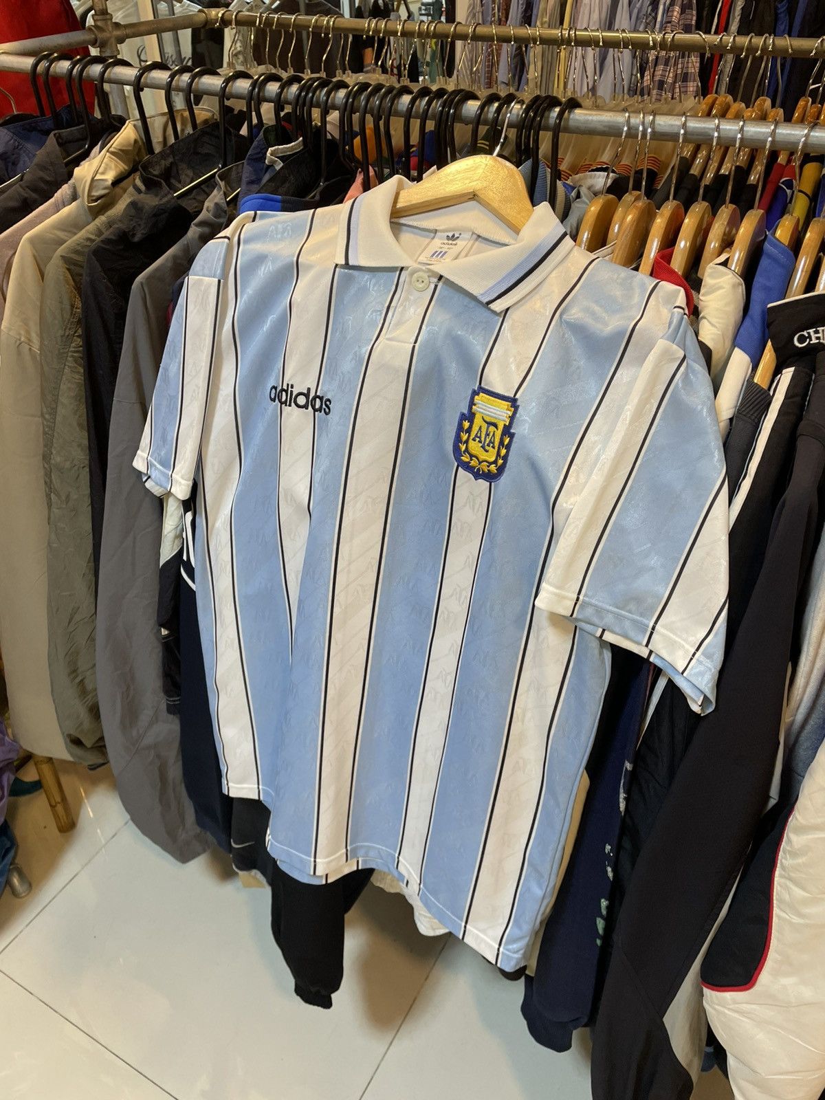 Adidas Vintage 1994 Argentina Home Kit Size US M / EU 48-50 / 2 - 1 Thumbnail