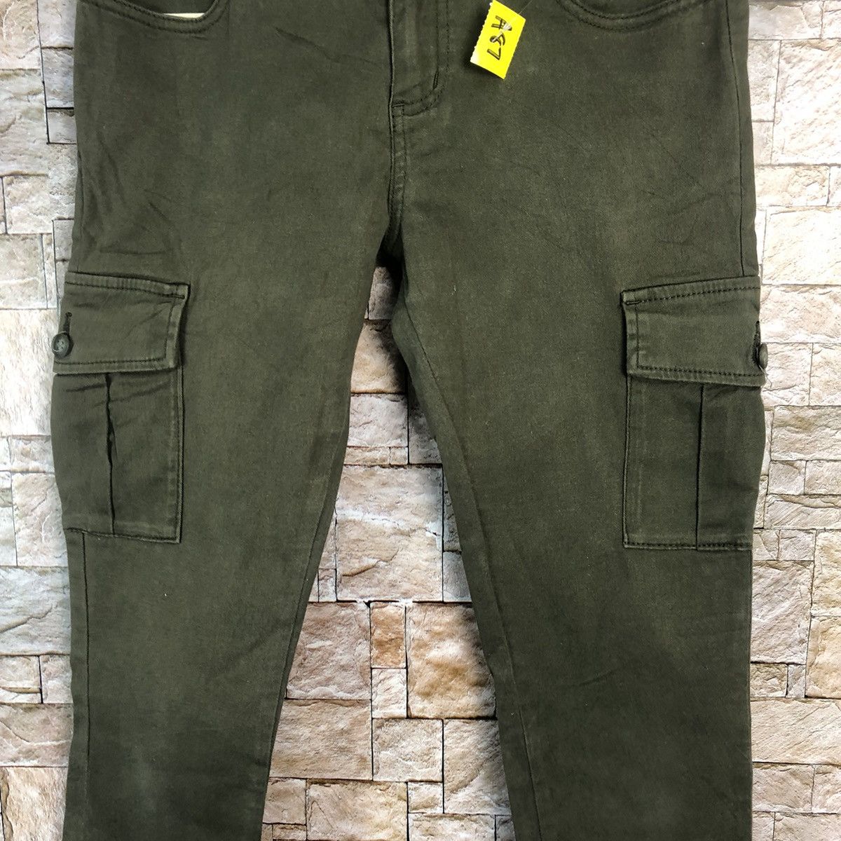 Japanese Brand Gamineverie Green Cargo Multipocket Pants #A87 Size US 28 / EU 44 - 6 Thumbnail