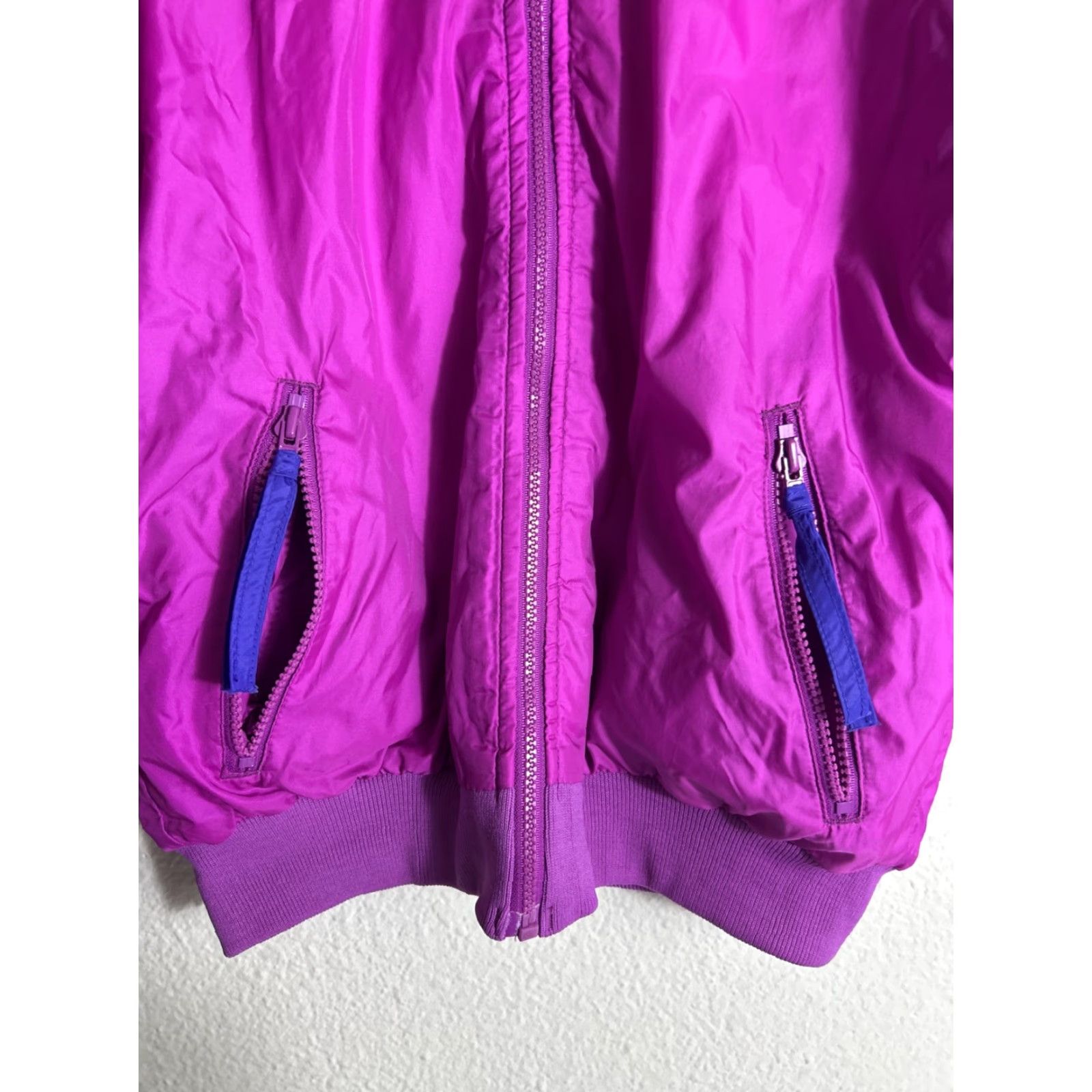 Pinko VINTAGE Columbia Women’s Jacket Reversible 90s Small Pink Purple Full Zip Puffer Size S / US 4 / IT 40 - 5 Thumbnail