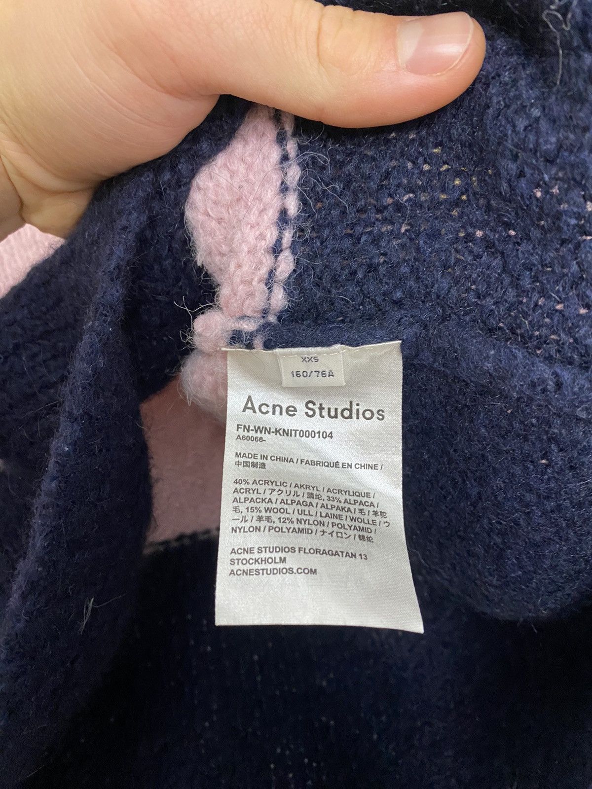 Acne Studios Acne Studios Kazia oversized striped alpaca sweater knitwear Size US M / EU 48-50 / 2 - 5 Thumbnail