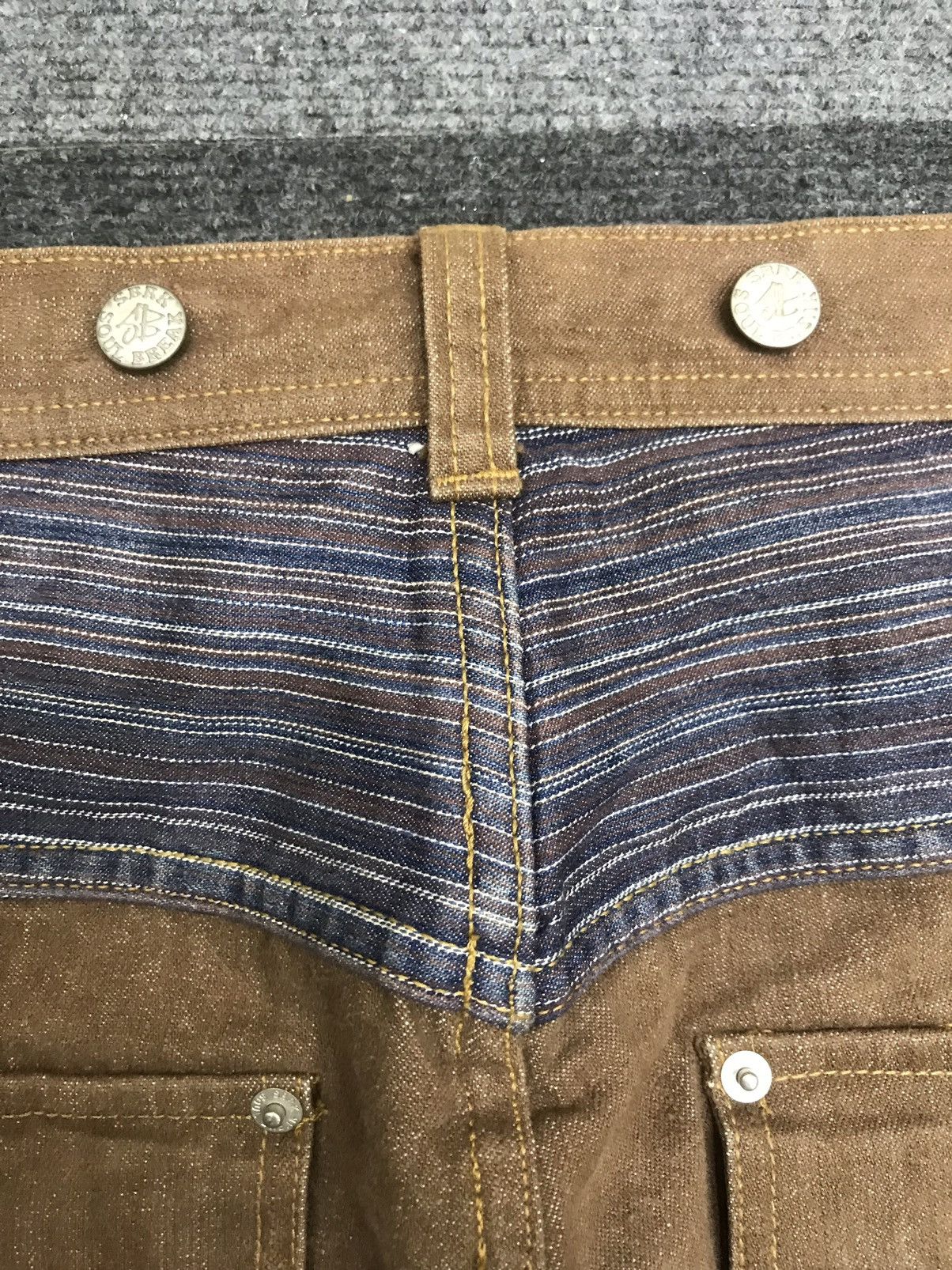 Japanese Brand 💥BAGGY💥ARCHIVAL SOULBREAK STURDY BAGGY DENIM F379 Size US 31 - 18 Thumbnail