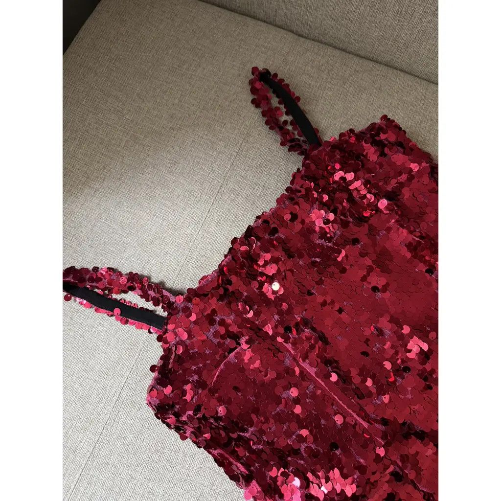 Dolce & Gabbana Dolce & Gabbana Red Sequin Bodycon Cocktail Dress Size IT 46 Size L / US 10 / IT 46 - 3 Thumbnail