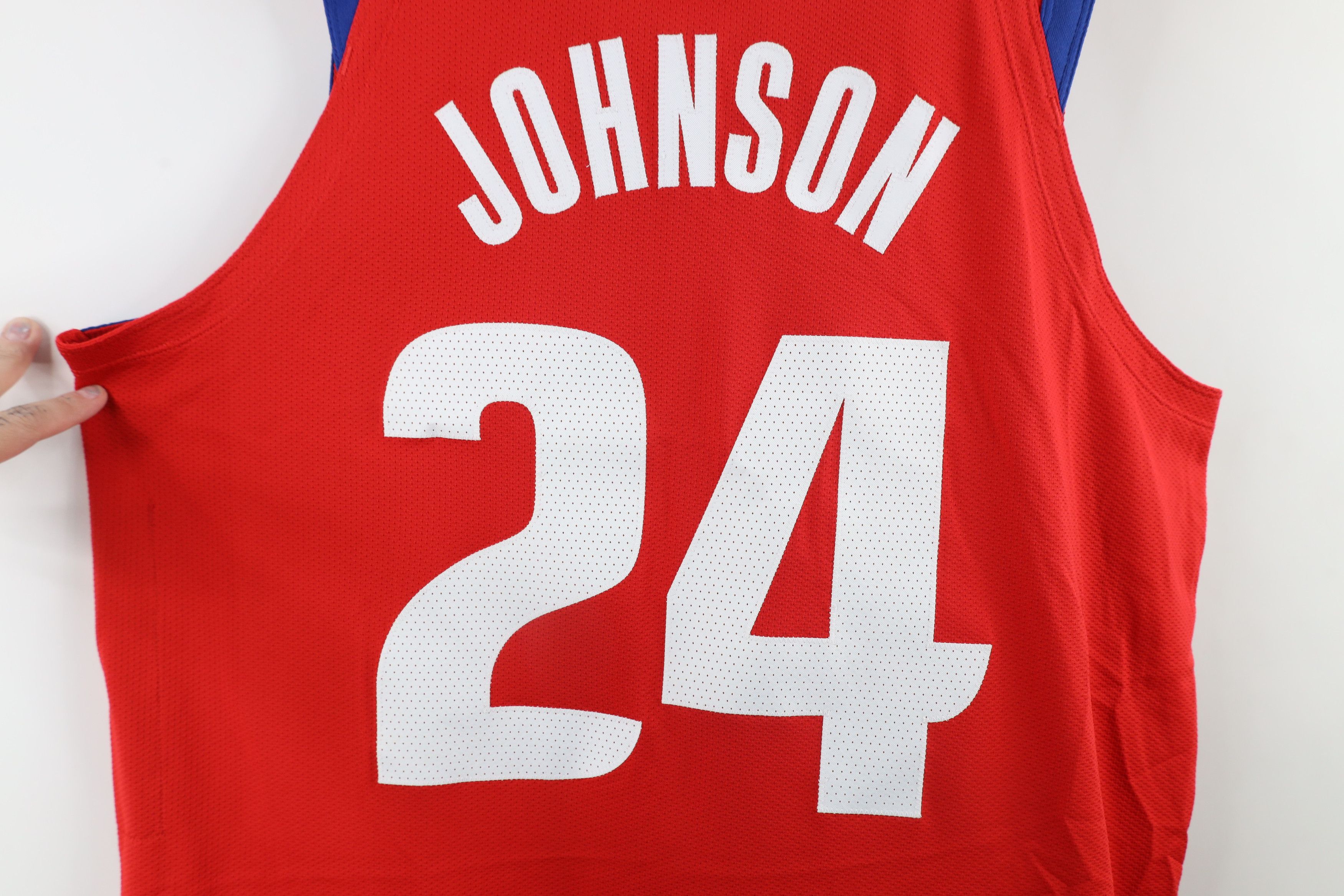 Nike × Vintage Nike Vaporknit Joe Johnson Detroit Pistons Basketball Jersey Size US XL / EU 56 / 4 - 13 Thumbnail