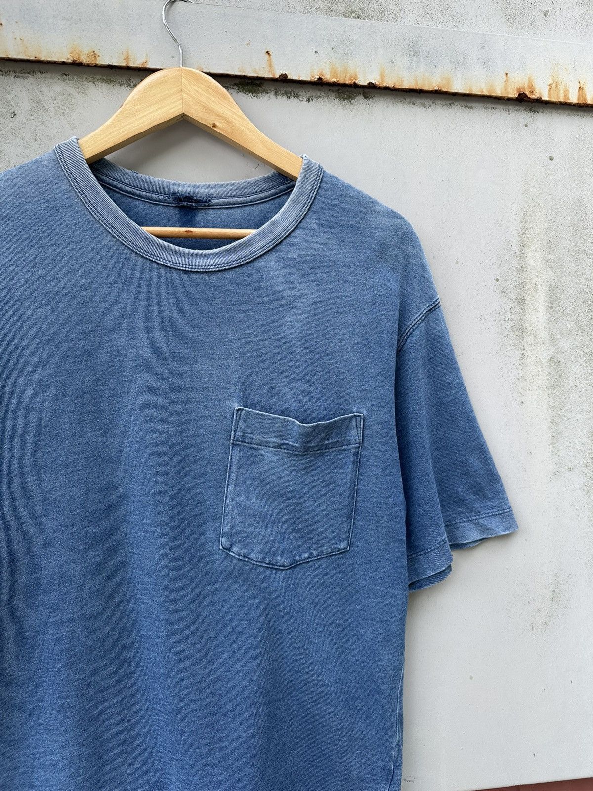 Vintage Vintage THRASHED Sun Faded Pocket Tee Size US M / EU 48-50 / 2 - 5 Thumbnail