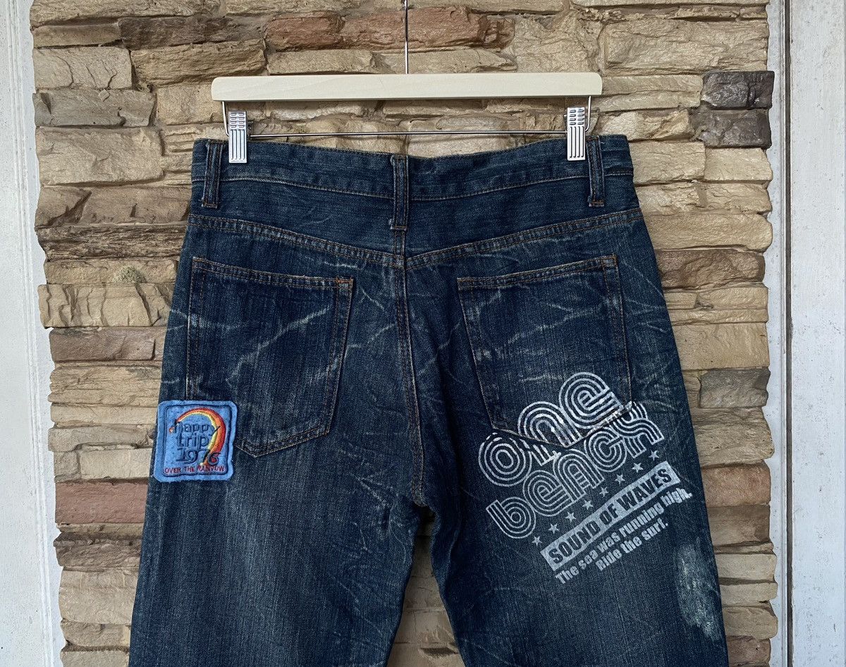 Japanese Brand Rare Flare Patchwork The Highest Hill Distressed Jeans Size US 33 - 13 Thumbnail