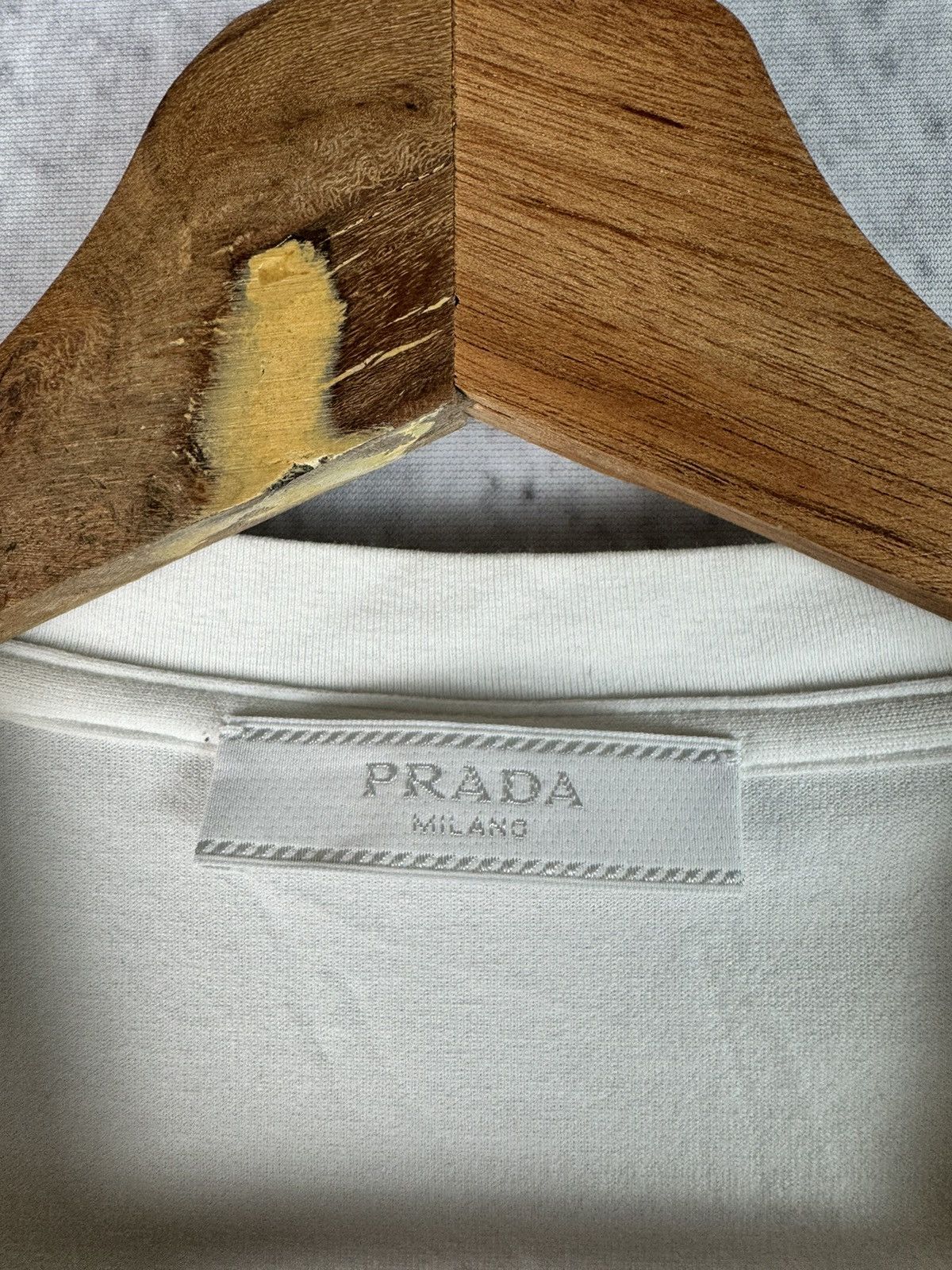 Prada Prada Nylon Reshuffling Rubber Logo Tab pocket t-shirt Size US M / EU 48-50 / 2 - 3 Thumbnail