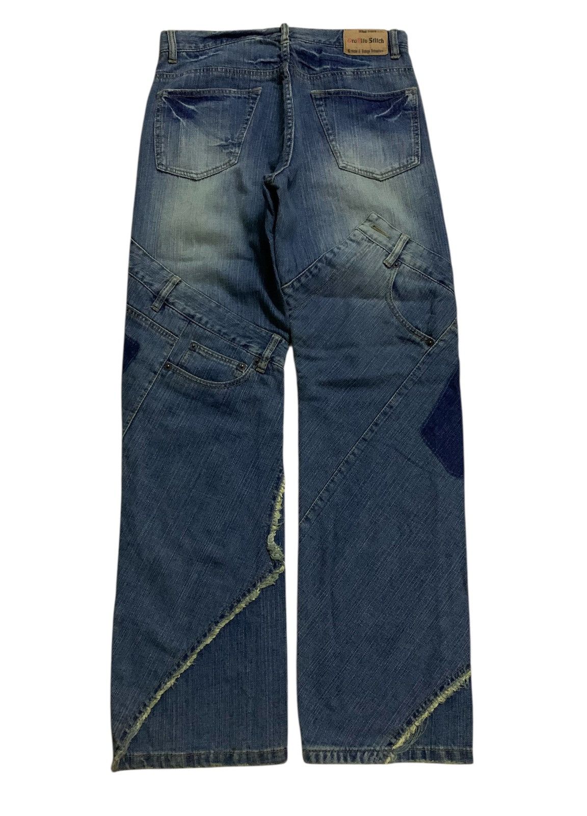 Hysteric Glamour 💥Japanese designer Graffito Stitch Patch Pocket Denim Size US 30 / EU 46 - 3 Thumbnail