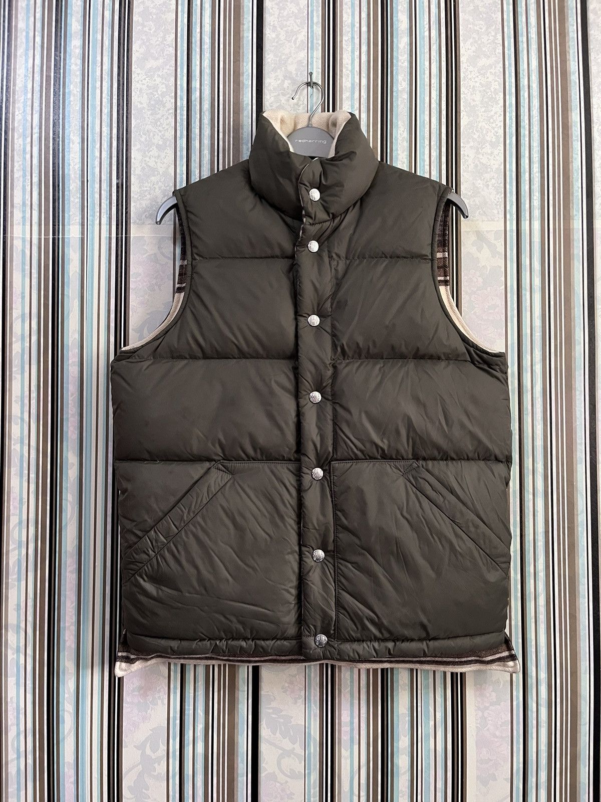 Woolrich Woolen Mills AW19 reversible striped puffer funnel neck #D2 Size US S / EU 44-46 / 1 - 1 Thumbnail