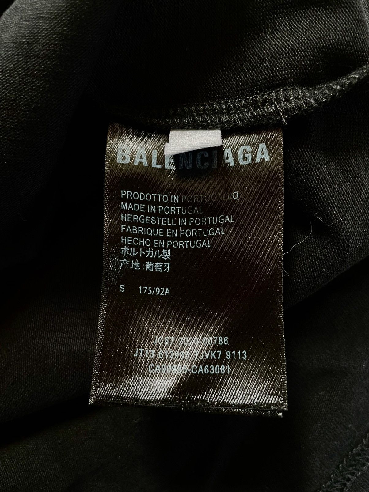 Balenciaga Balenciaga Corporate Logo Black Tee Size US S / EU 44-46 / 1 - 4 Thumbnail