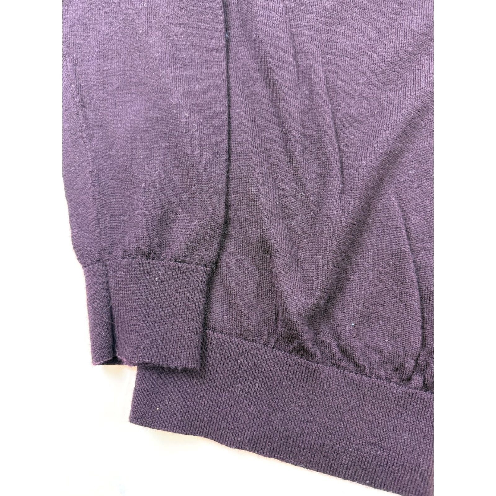 Nordstrom Nordstrom Mens Large Purple Merino Wool Crewneck Knit Pullover Sweater Casual Size US L / EU 52-54 / 3 - 6 Thumbnail
