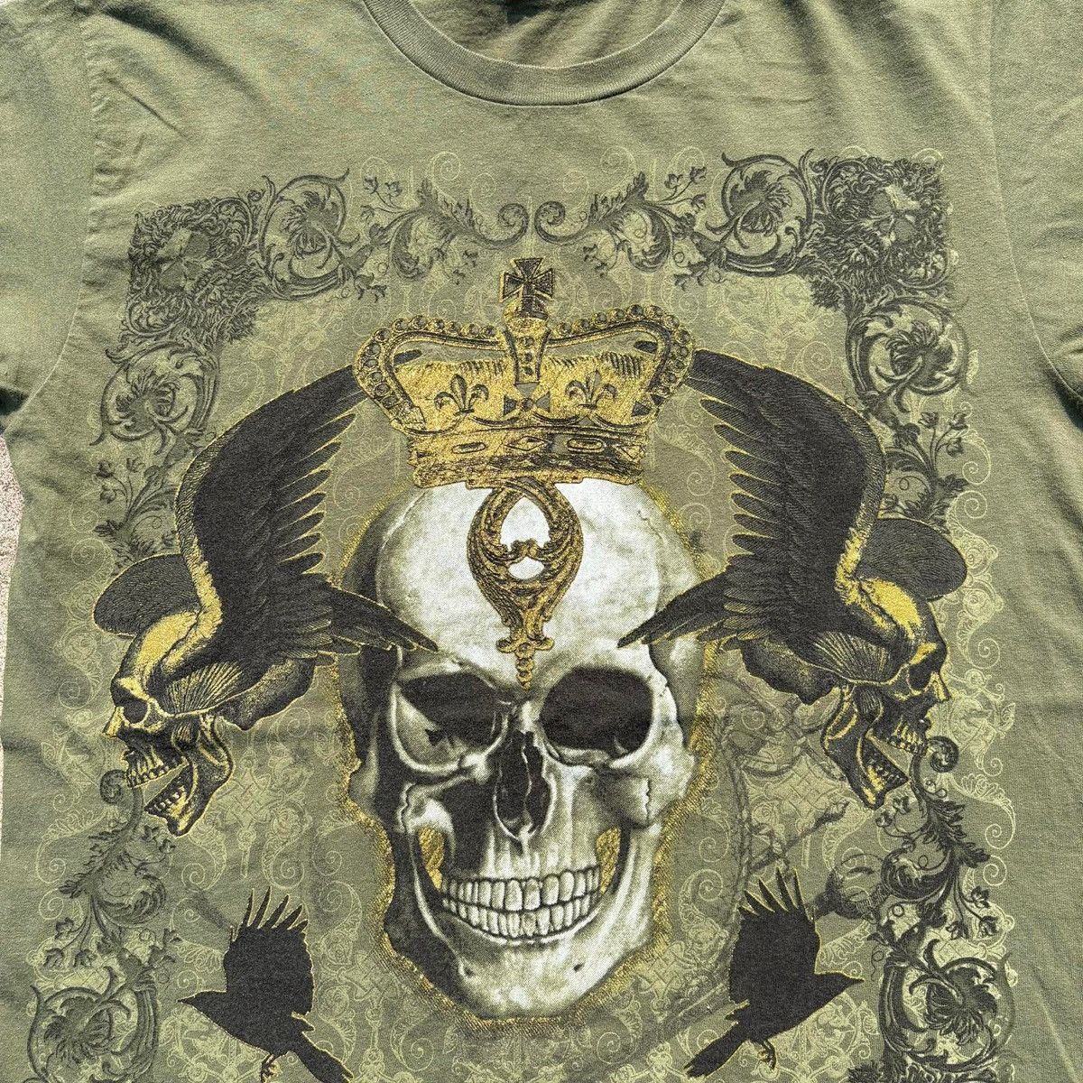 Affliction ❌SOLD❌Affliction Style Skull Crown Graphic Tee Size US S / EU 44-46 / 1 - 5 Thumbnail