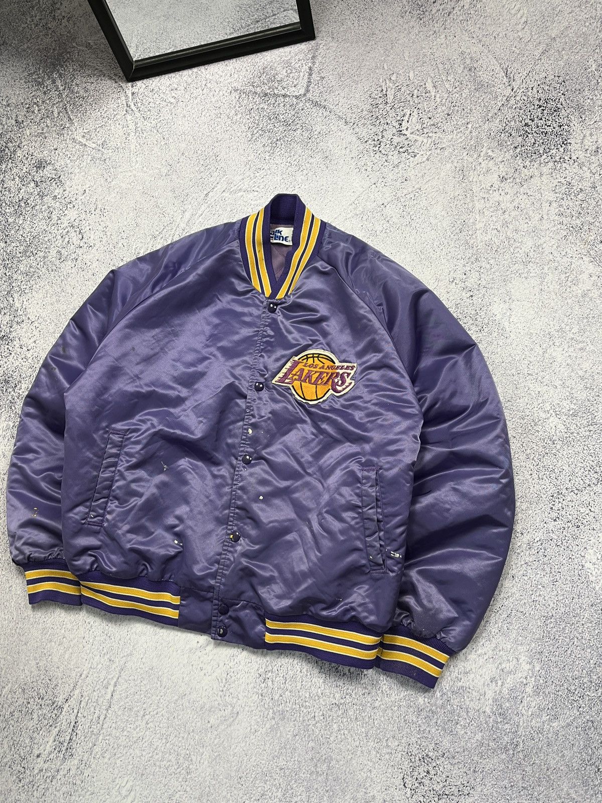 Chalk Line × NBA Vintage Chalk Line NBA Los Angeles Lakers Bomber Jacket USA Size US XL / EU 56 / 4 - 7 Thumbnail
