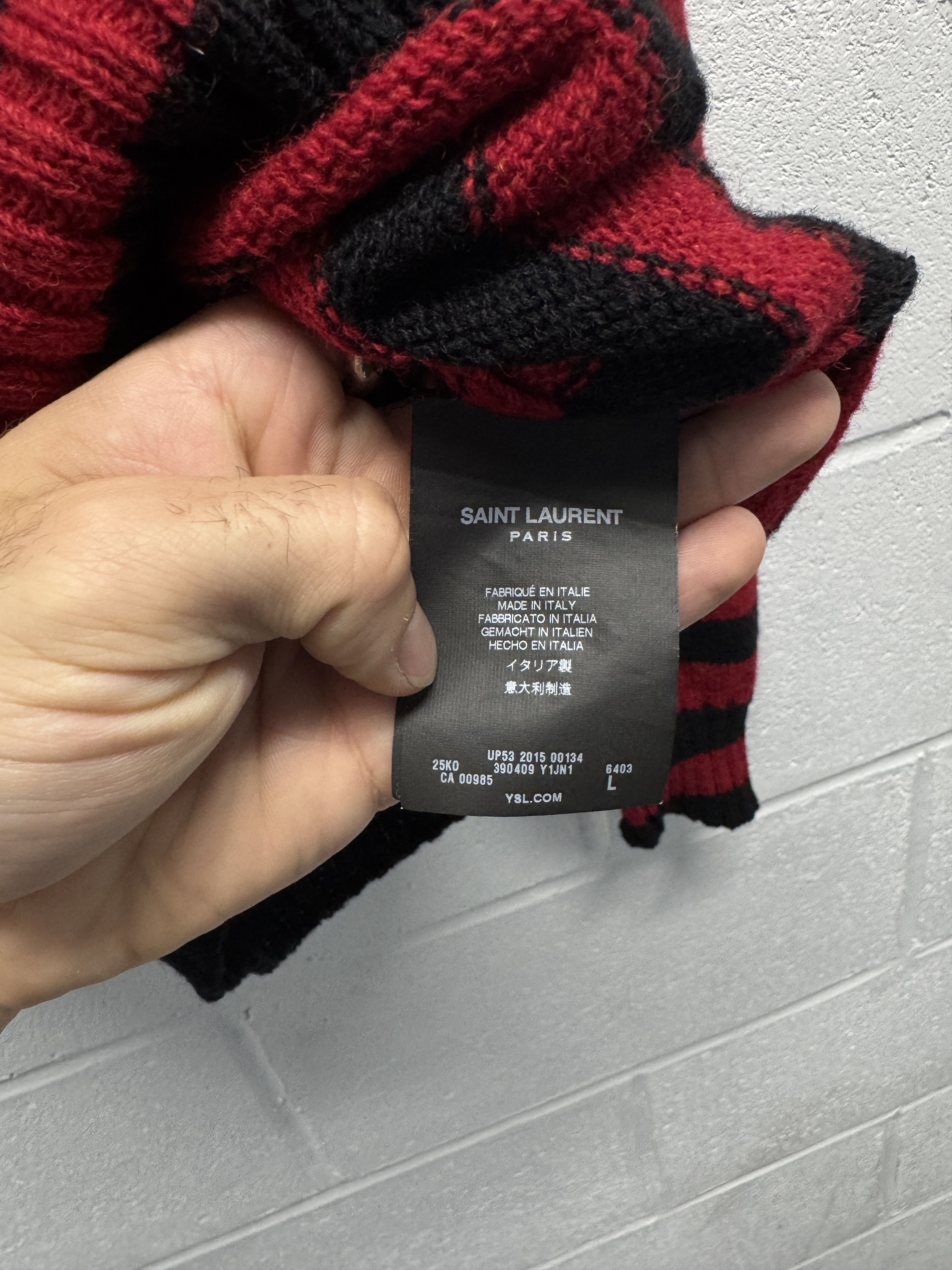 Saint Laurent Paris AW15 Saint Laurent Striped Sweater [L] Size US L / EU 52-54 / 3 - 4 Thumbnail