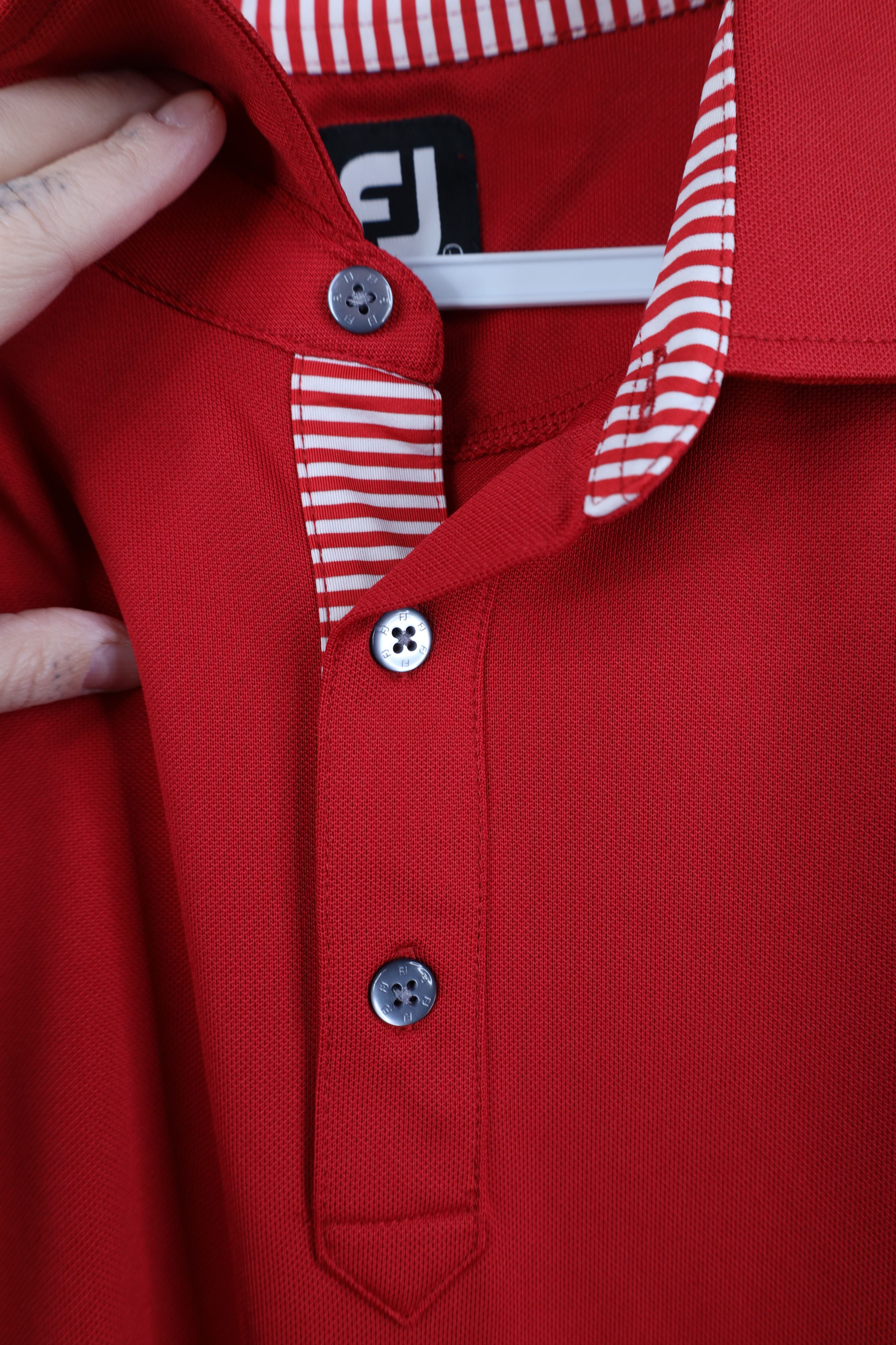 Footjoy FootJoy Embroidered Knit Stretch Collared Golf Polo Shirt Size US L / EU 52-54 / 3 - 4 Thumbnail