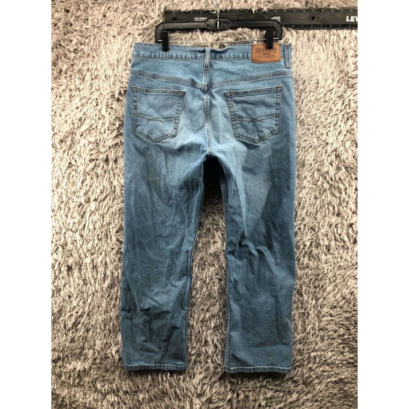 Levi's Levi's Signature Levi's 500 Series Jeans Loose Straight Mens Regular Mid Rise 34x29 Blue Denim Size US 34 / EU 50 - 6 Thumbnail
