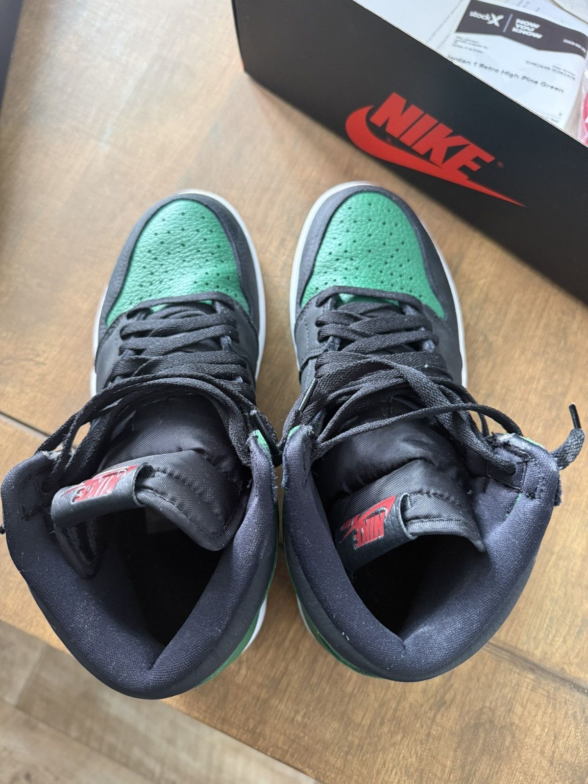 Jordan Brand Air jordan 1 retro high og pine green Size US 9 / EU 42 - 4 Thumbnail