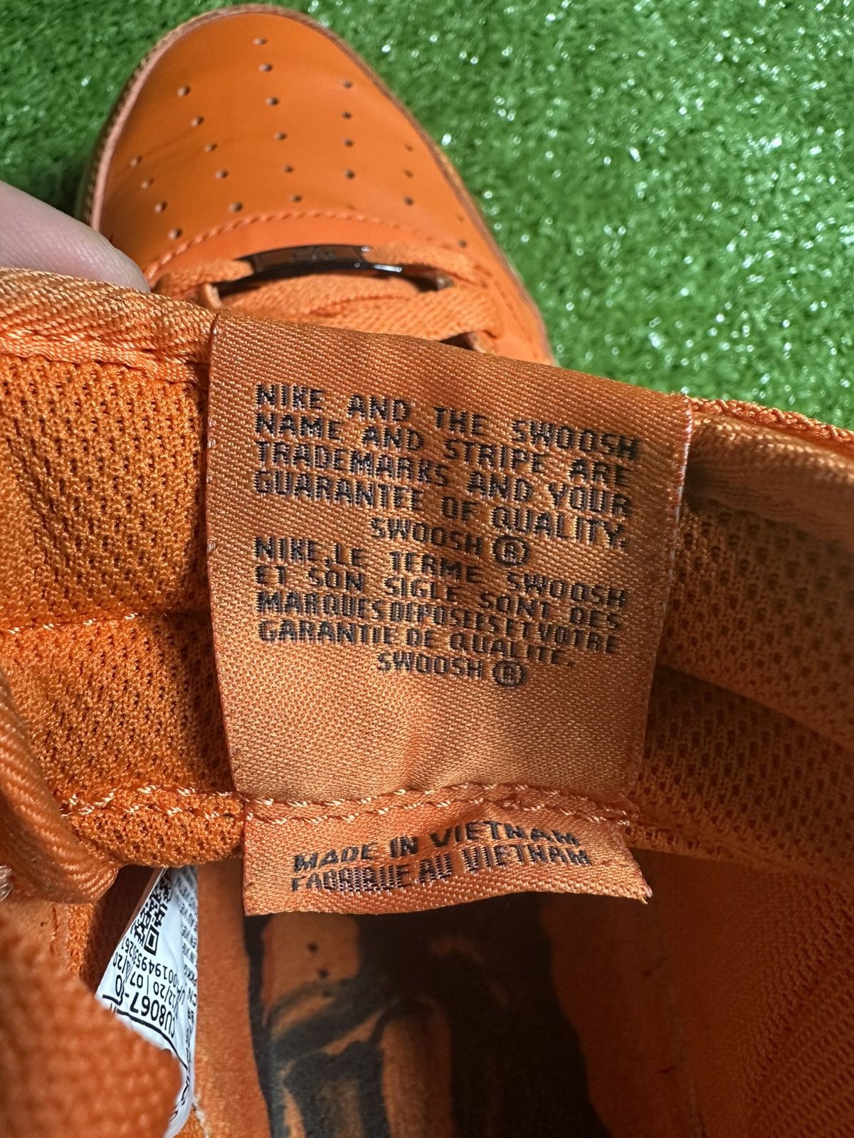 Nike 2020 Nike Air Force 1 Low Orange Skeleton Halloween Size US 12 / EU 45 - 7 Thumbnail