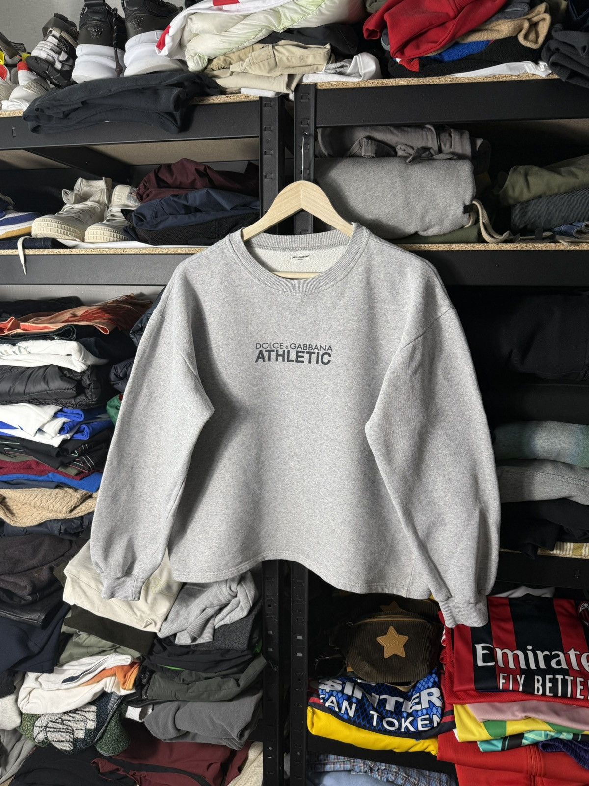 Dolce & Gabbana Vintage Dolce & Gabbana Athletic Crewneck Sweatshirt Grey Size XL / US 12-14 / IT 48-50 - 1 Thumbnail
