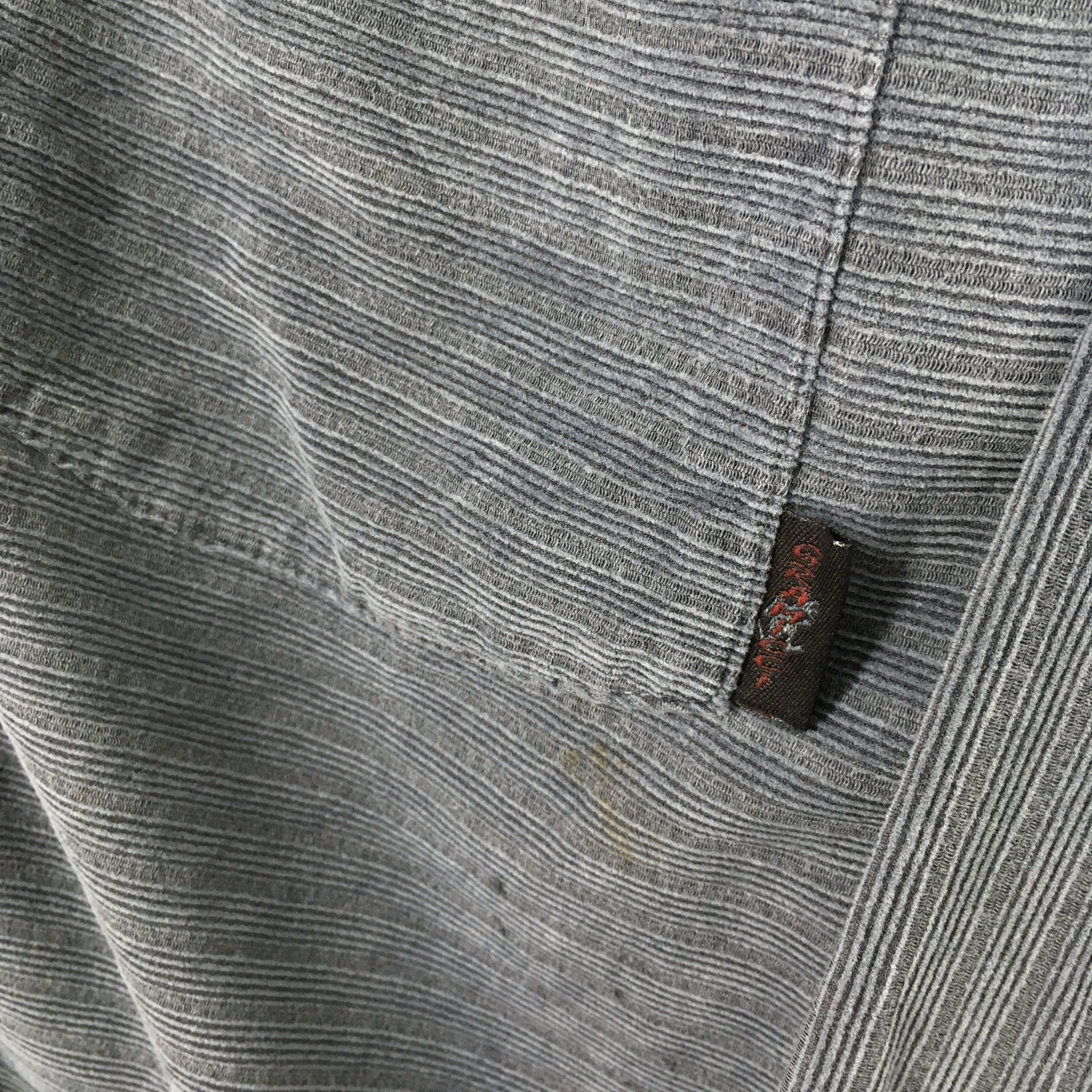 Gramicci Vintage 90s Gramicci Usa Gray Stripes Shirt Medium Size US M / EU 48-50 / 2 - 4 Thumbnail
