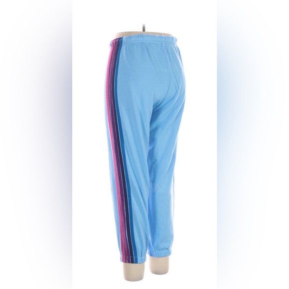 Aviator Nation Aviator Nation Light Blue 5 striped Track Pants Size 30" / US 8 / IT 44 - 5 Thumbnail