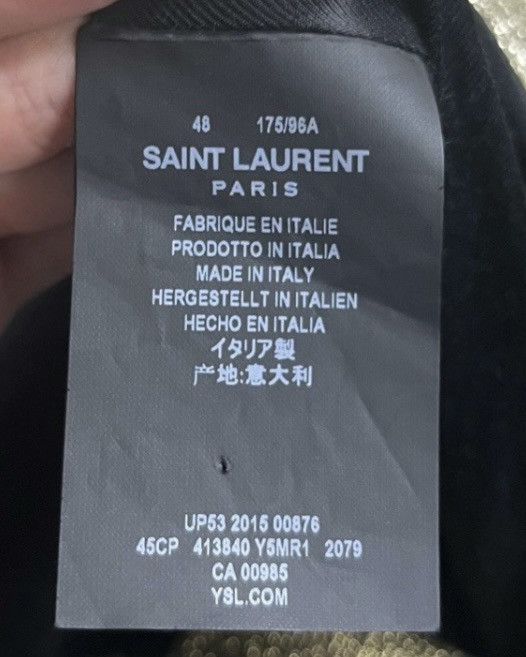 Saint Laurent Paris *Rare* 16SS “BANG” Leather Bomber Jacket Size US M / EU 48-50 / 2 - 4 Thumbnail