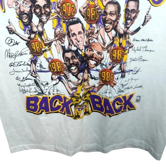 Other Vintage 80s NBA LA Lakers Champs T-Shirt Size US M / EU 48-50 / 2 - 4 Thumbnail